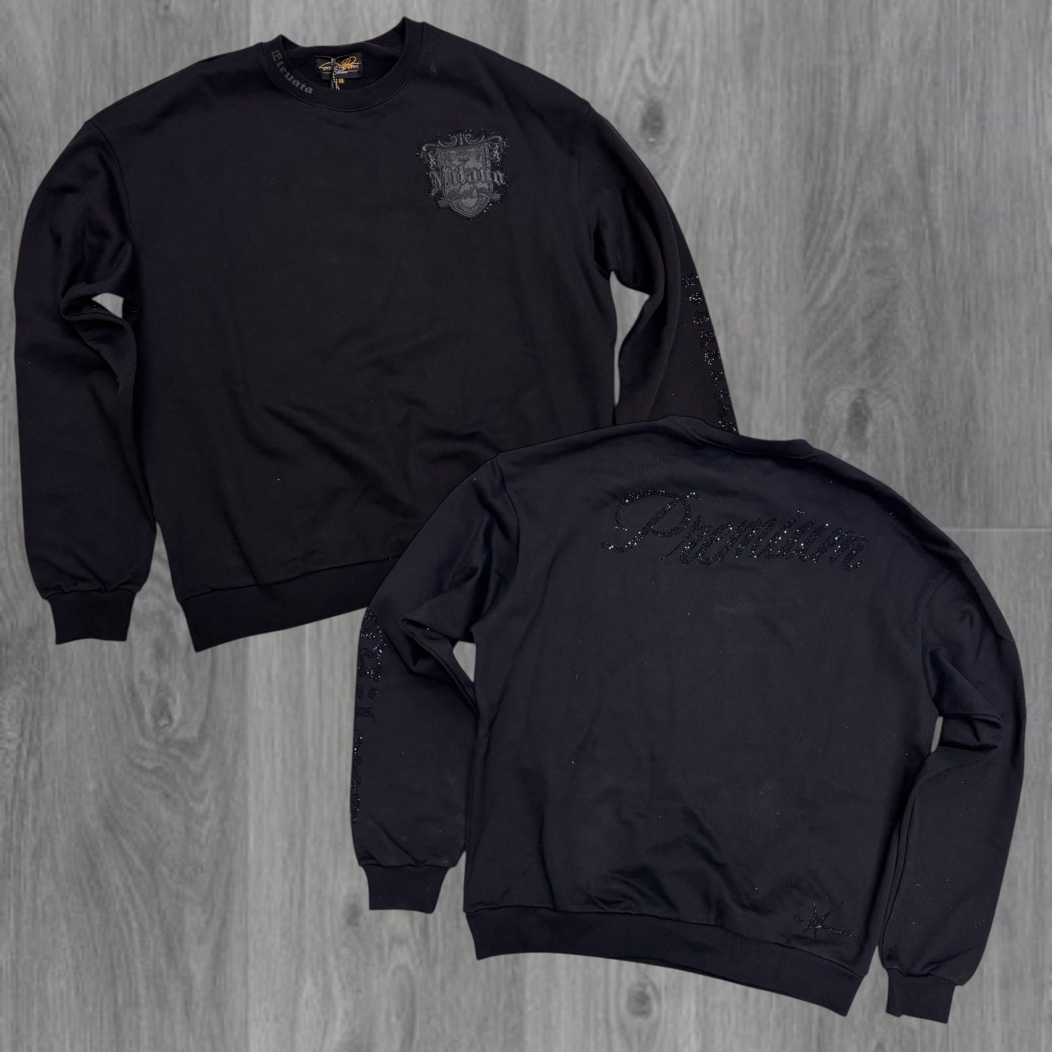 WOLF PACK Long Sleeve Tee - BLK WASH - bt15c100