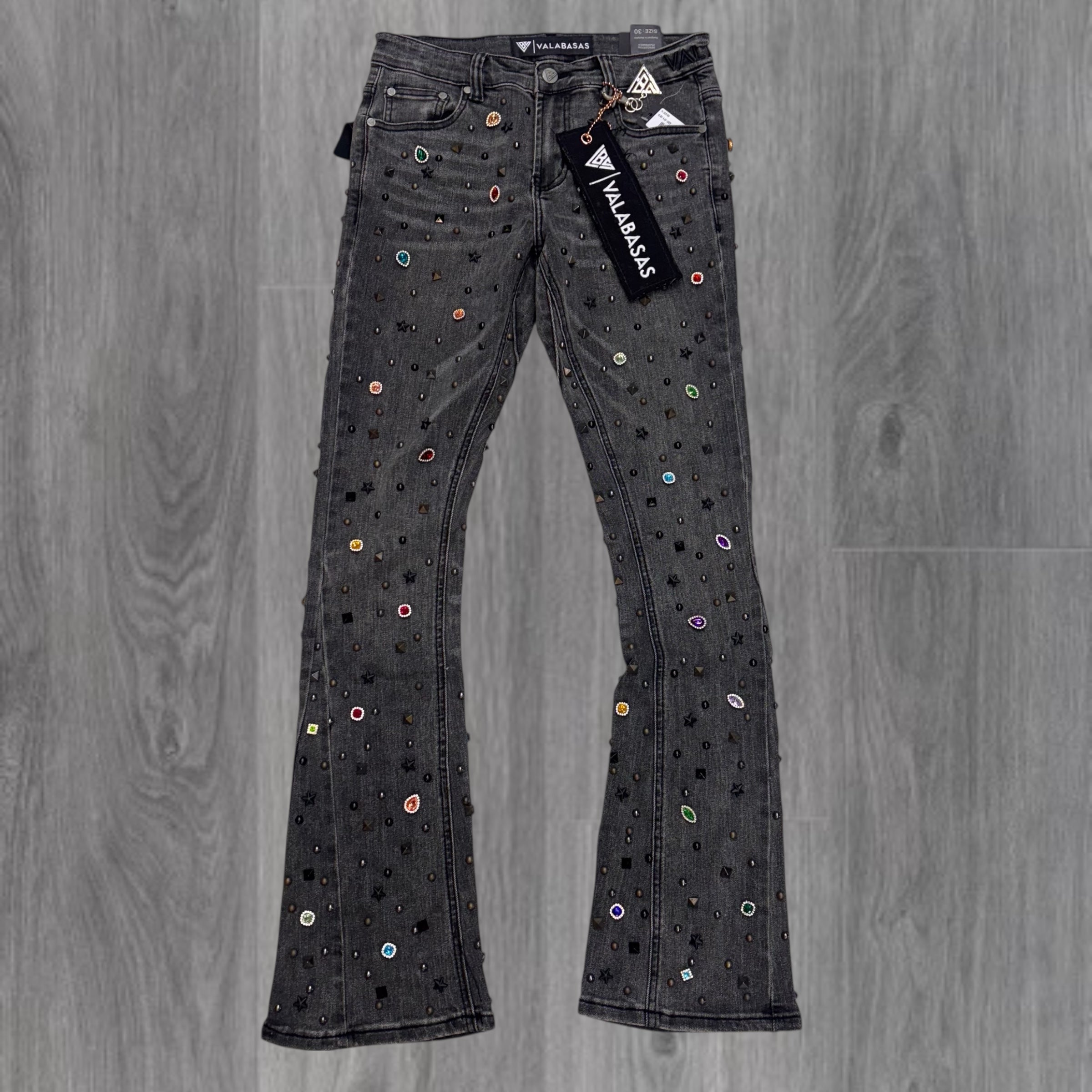 Valabasas - ALGUERO Stacked Denim - BLKWSH - 1029