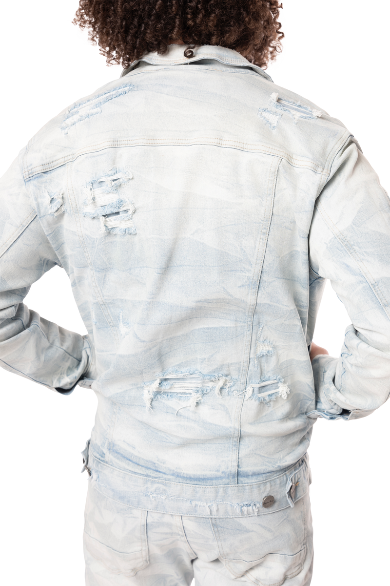 Rise lighting  washed denim jacket  Marshfield blue 24508