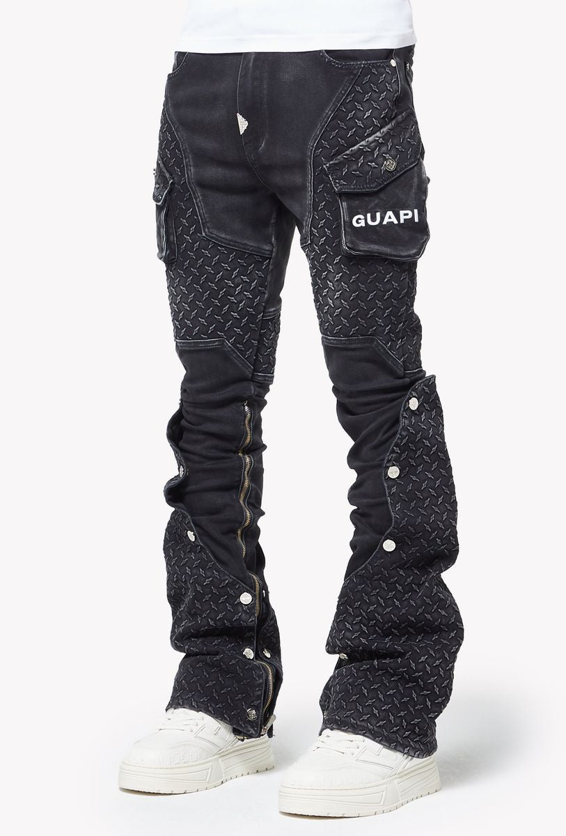 GUAPI - stacked Steel denim - Black