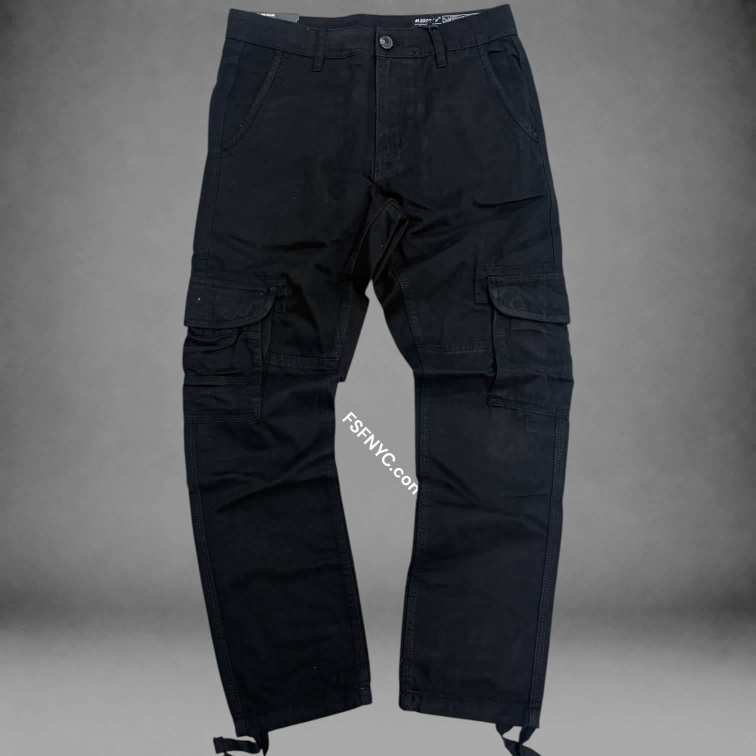 MS - Cargo Pants -  Black - 80448