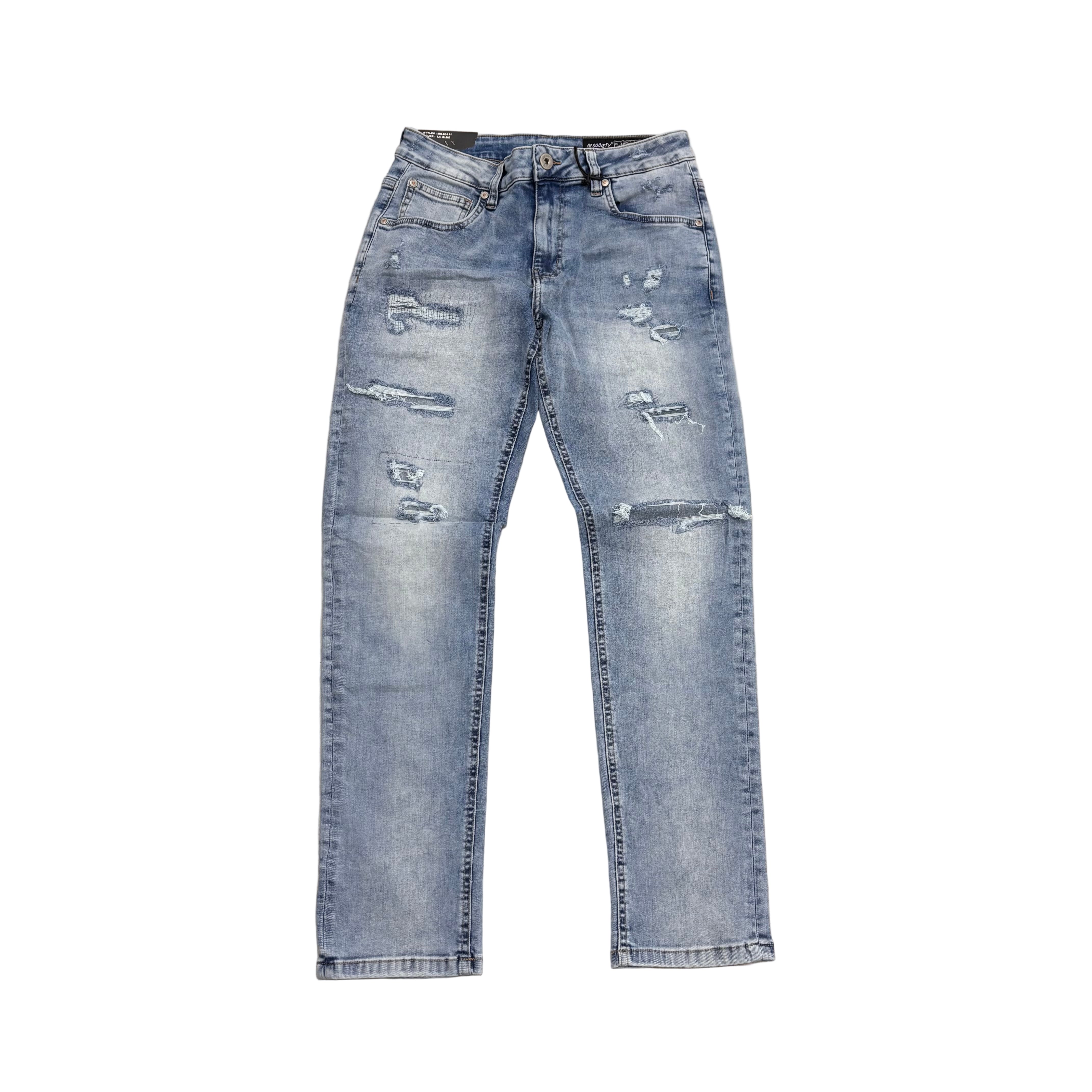 MS Denim Jeans - Skinny Fit - Lt Blue - MS80411