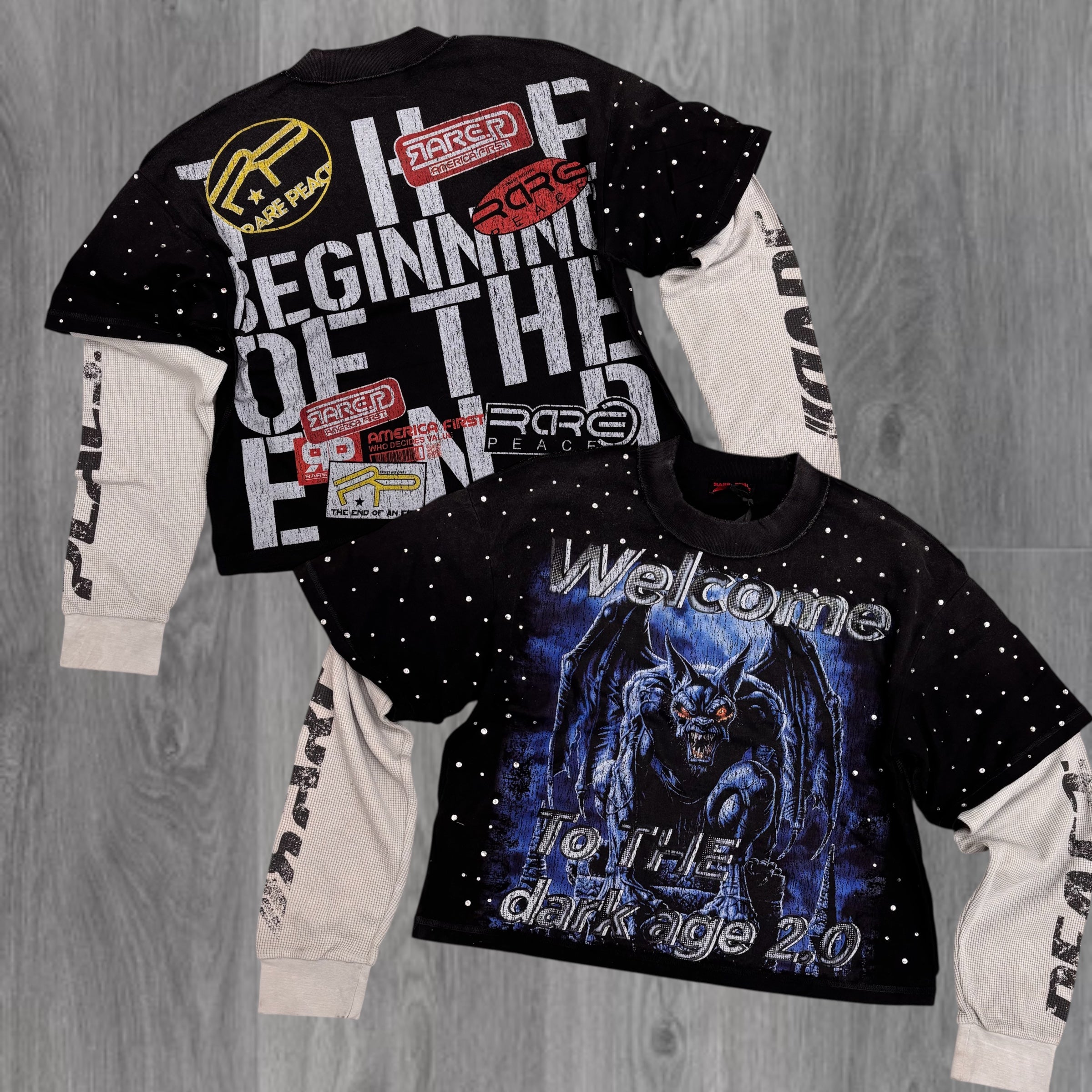 RARE PEACE - Welcome L/S  Tee - BLK - 5071