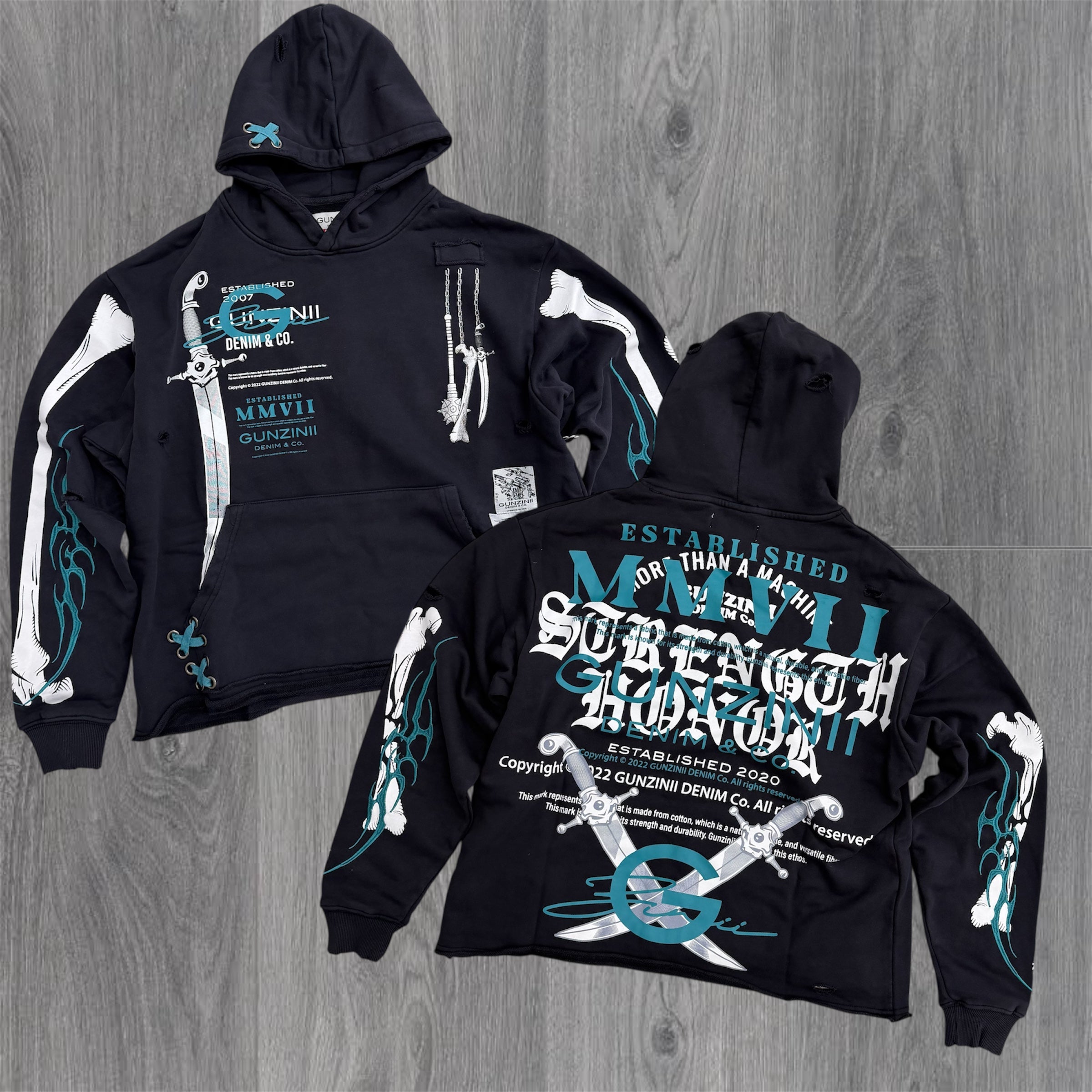 Gunzini - WEAPONS Hoodie - Black - Gz879