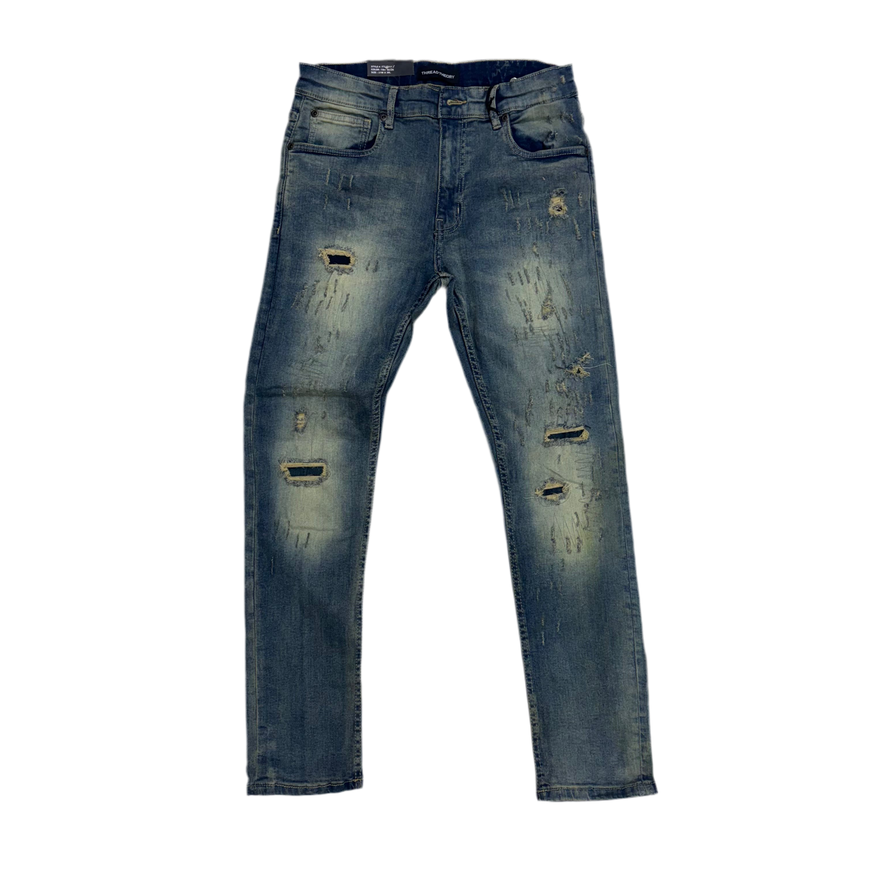 Thread skinny Rip and repair Denim Tint Blue 50117