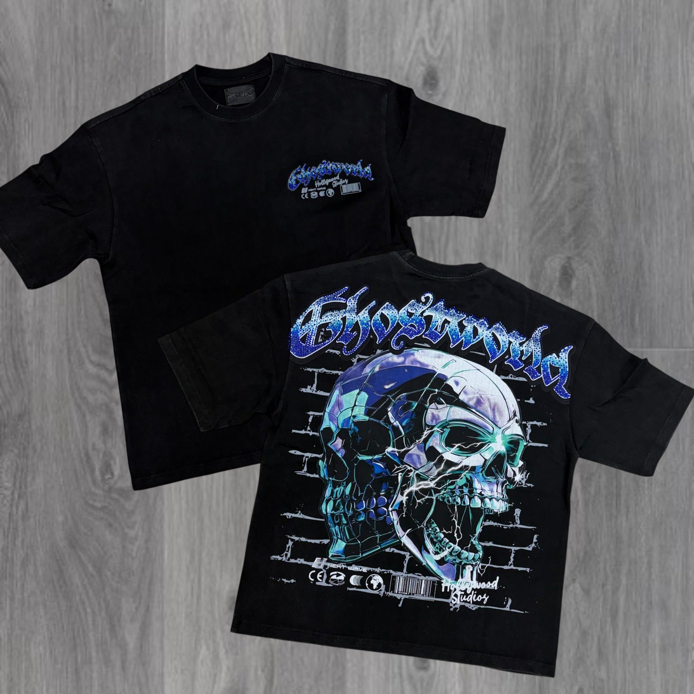 Ghost Wrld Diamond Skull Tee - Black GST4