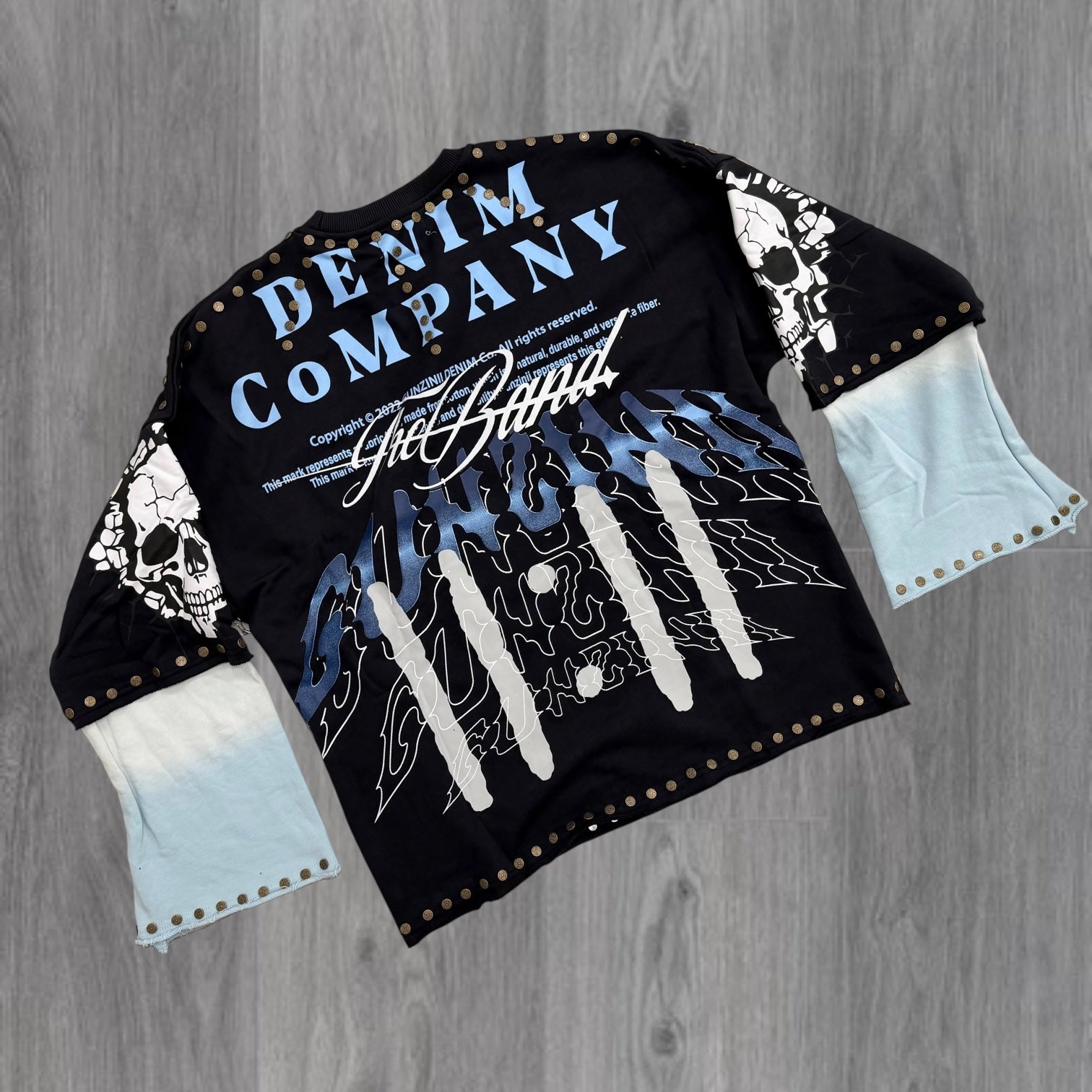 Gunzini - STING Crew Top - Charcoal  - Gz916 zi