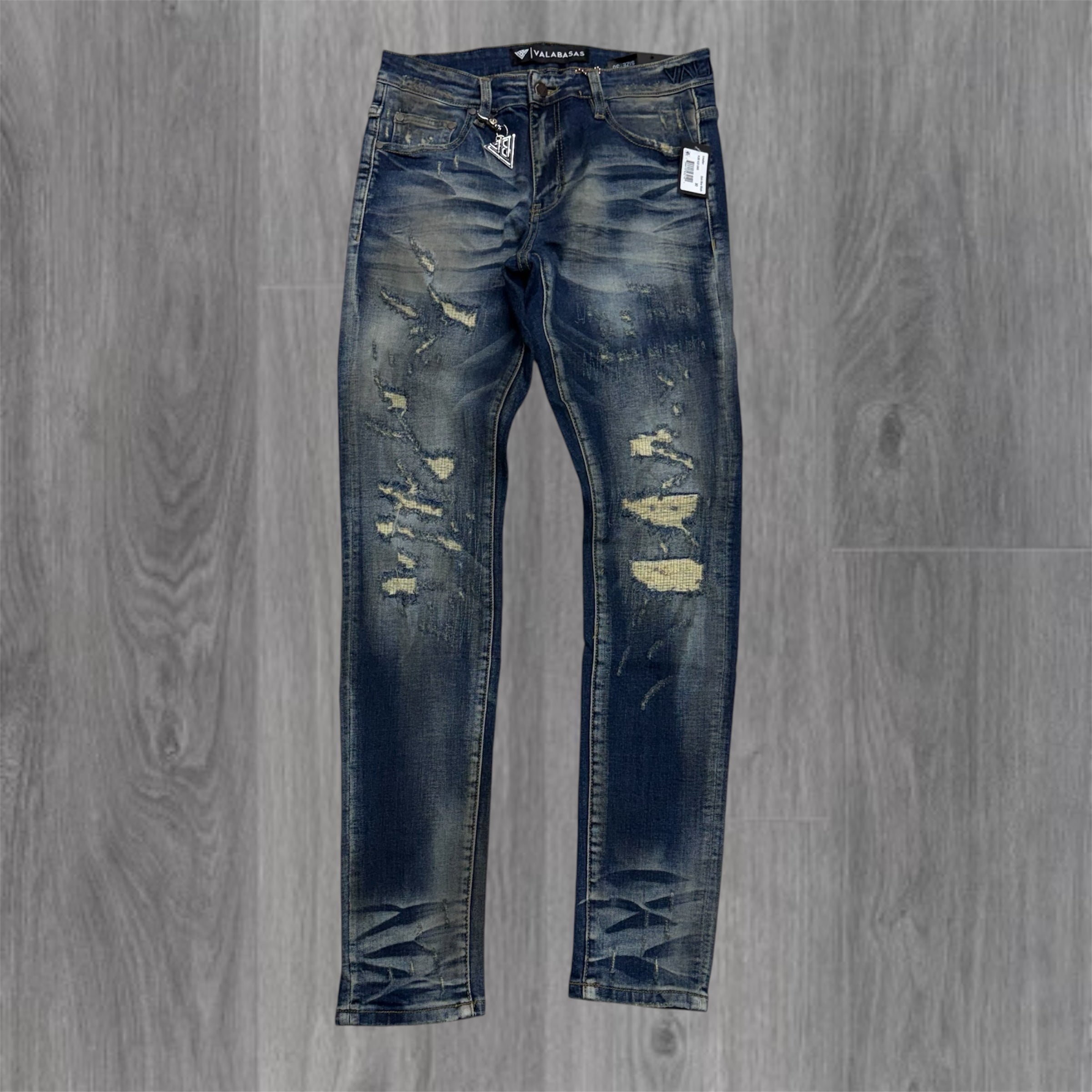 Valabasas - Leader Slim Fit Denim -Dark Blue  washed  - 1045