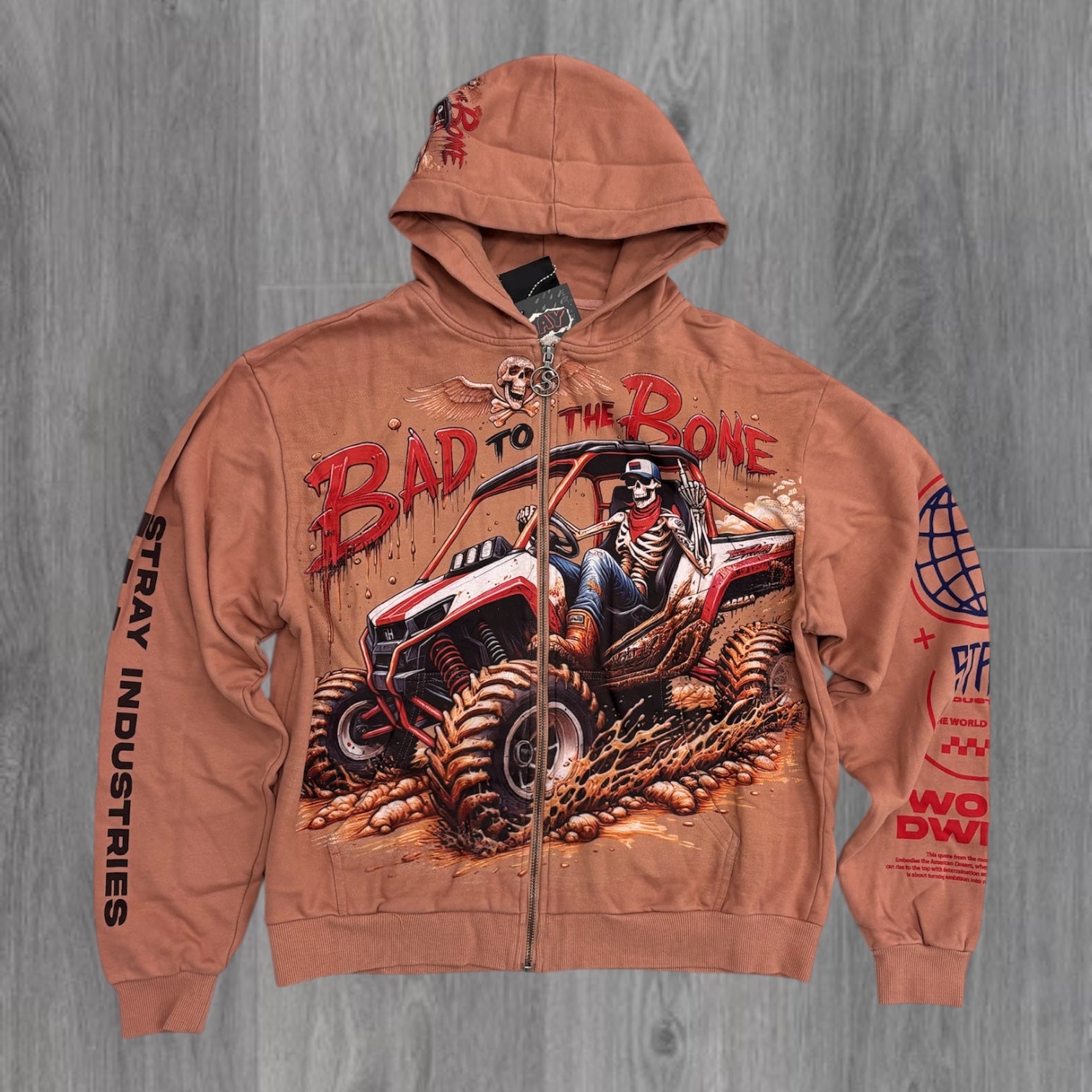 Stray - ATV Zip Up Hoodie - UMBER - 1547