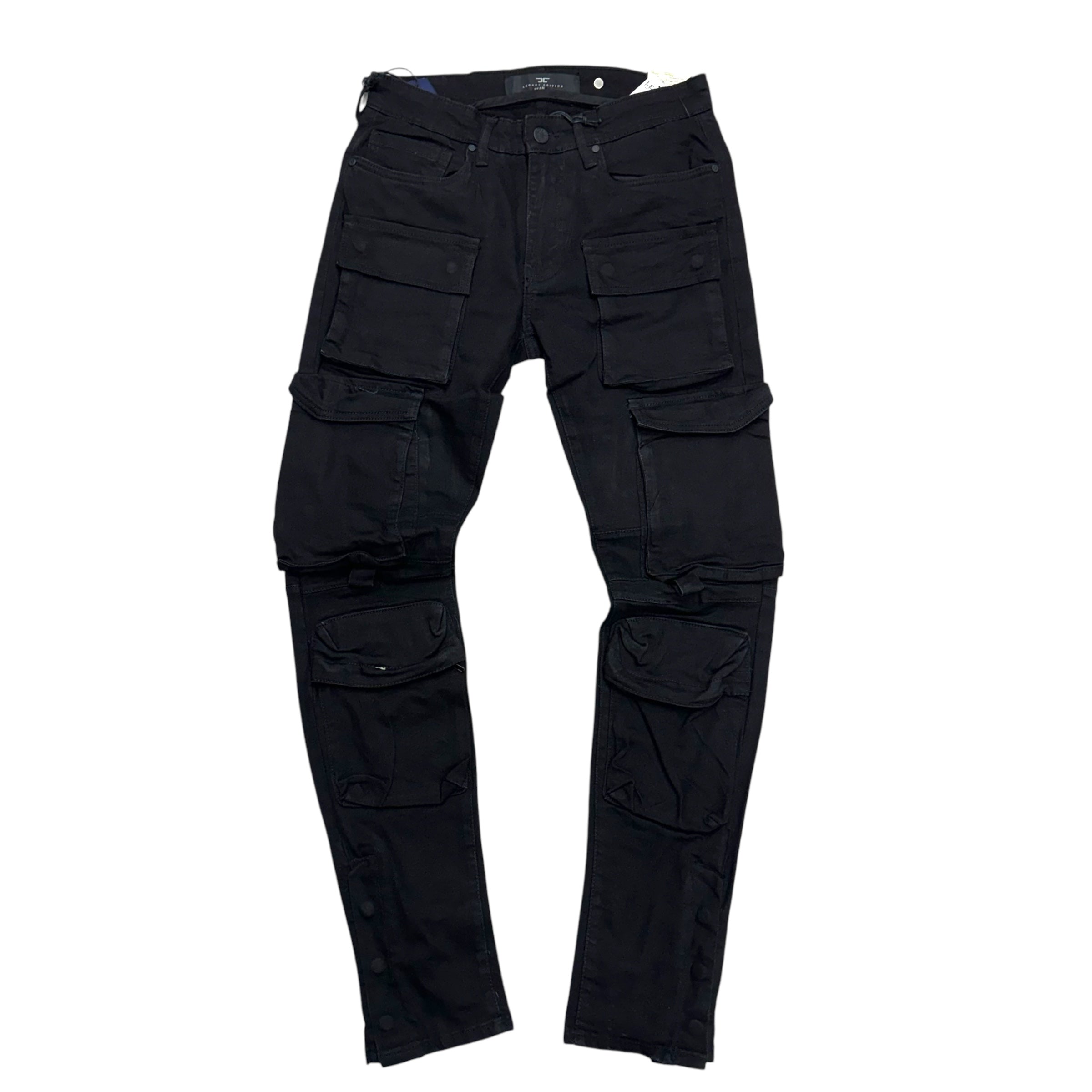 JC Utility Cargo Denim Jet Black JS1284