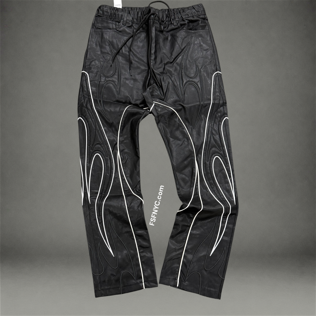 Rise - Limitless PU Leather Pants - Black - F585