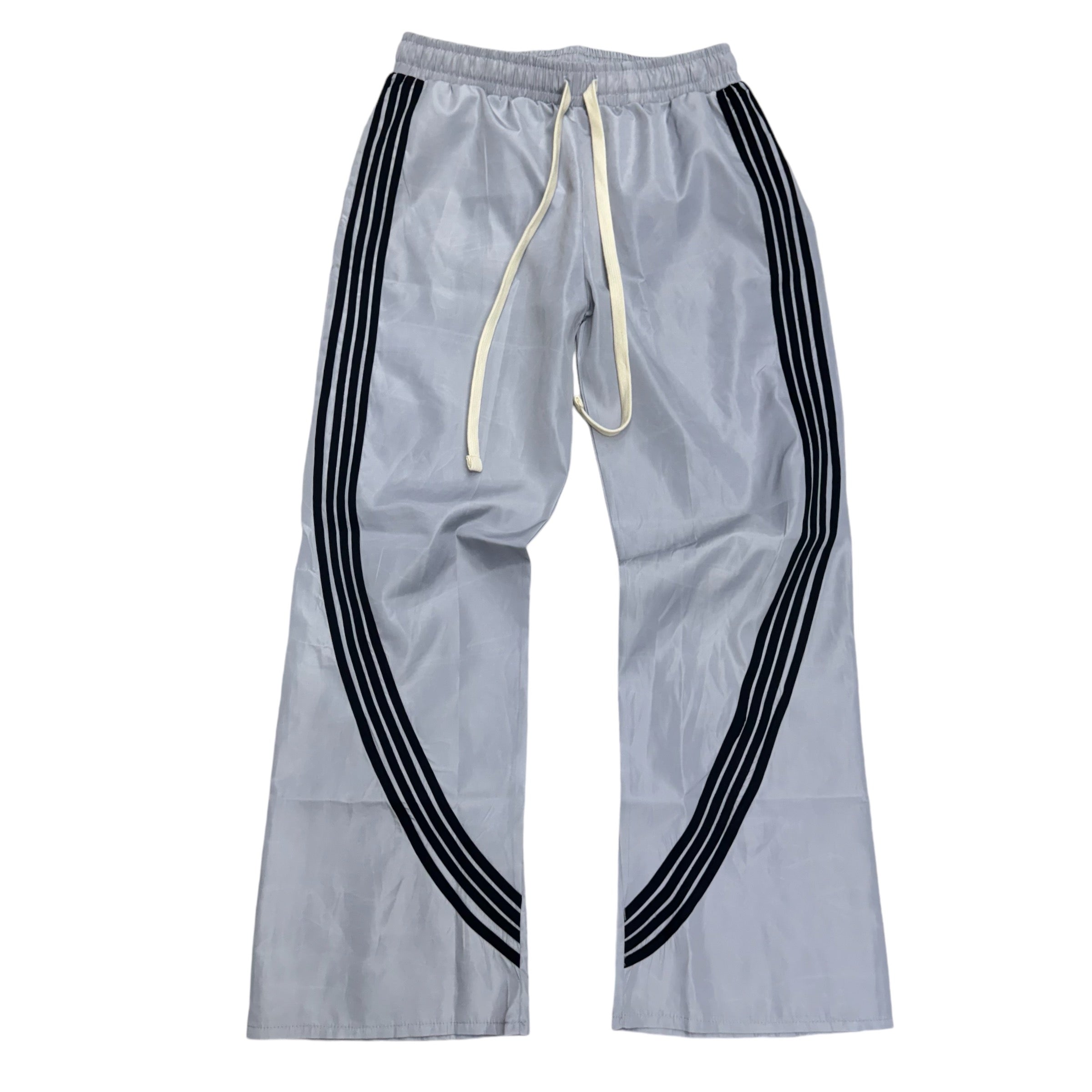 Narr stacked Nylon Pants Light Grey White