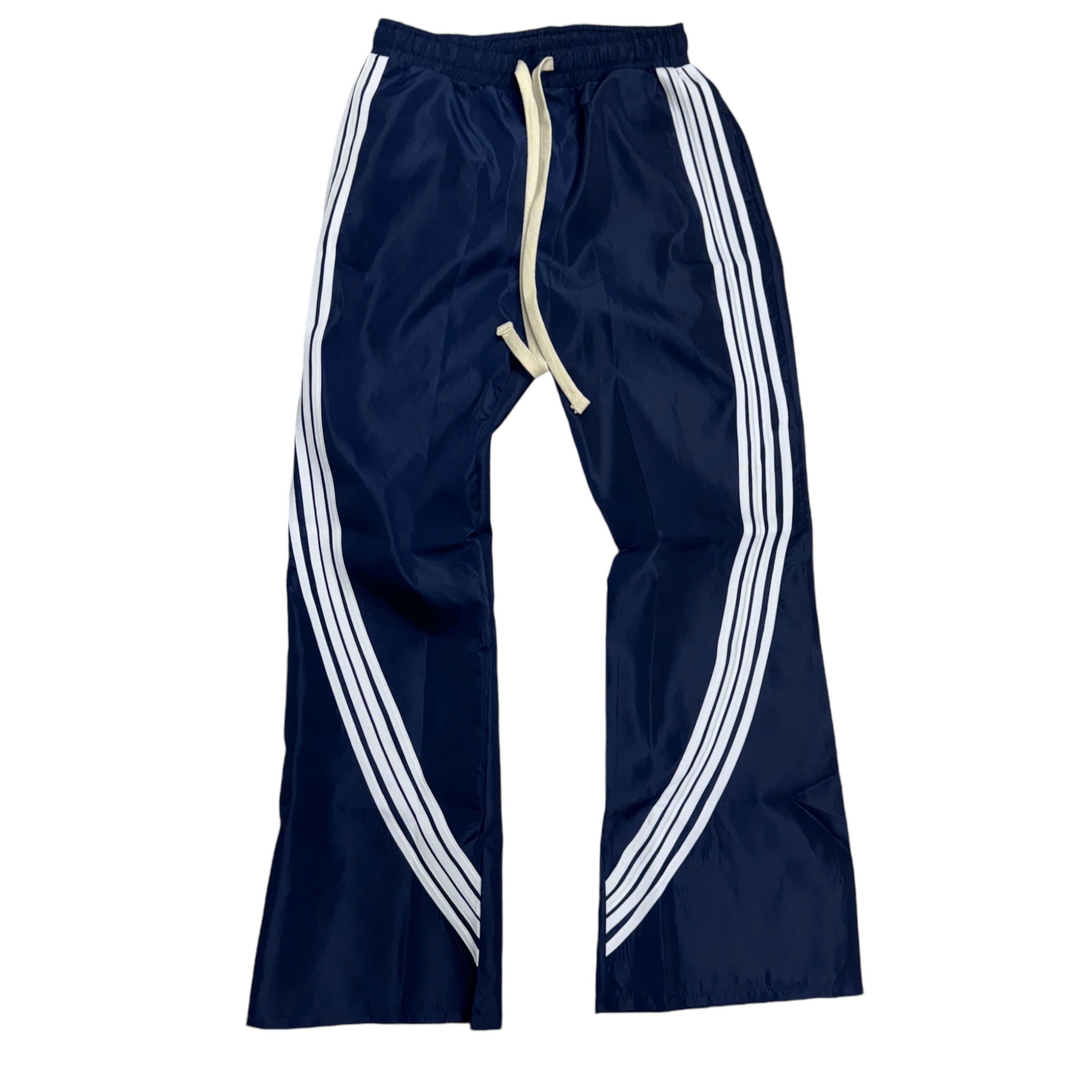 Narr stacked Nylon Pants Navy White