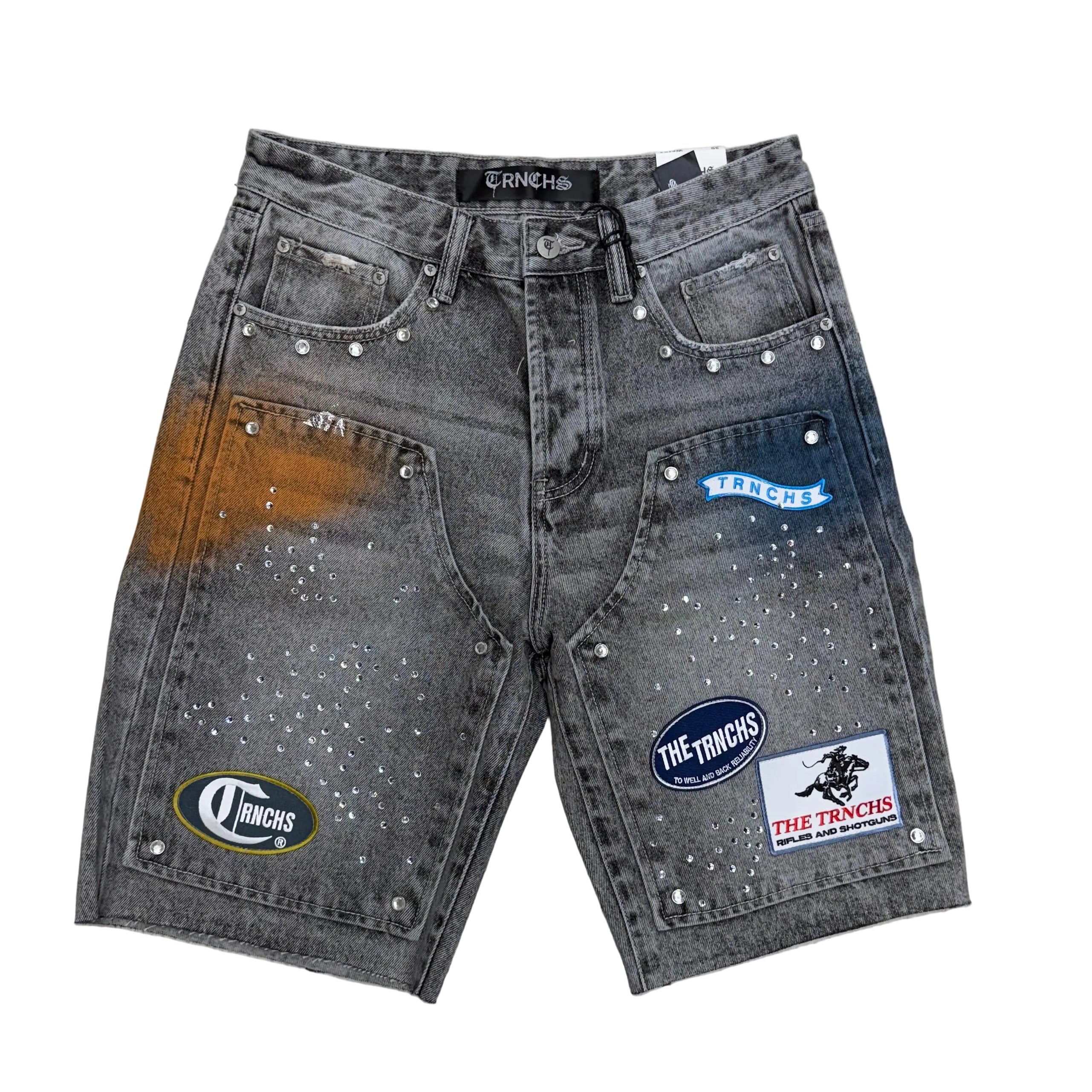 Trnchs - Operator Shorts - Grey Wash - 0007