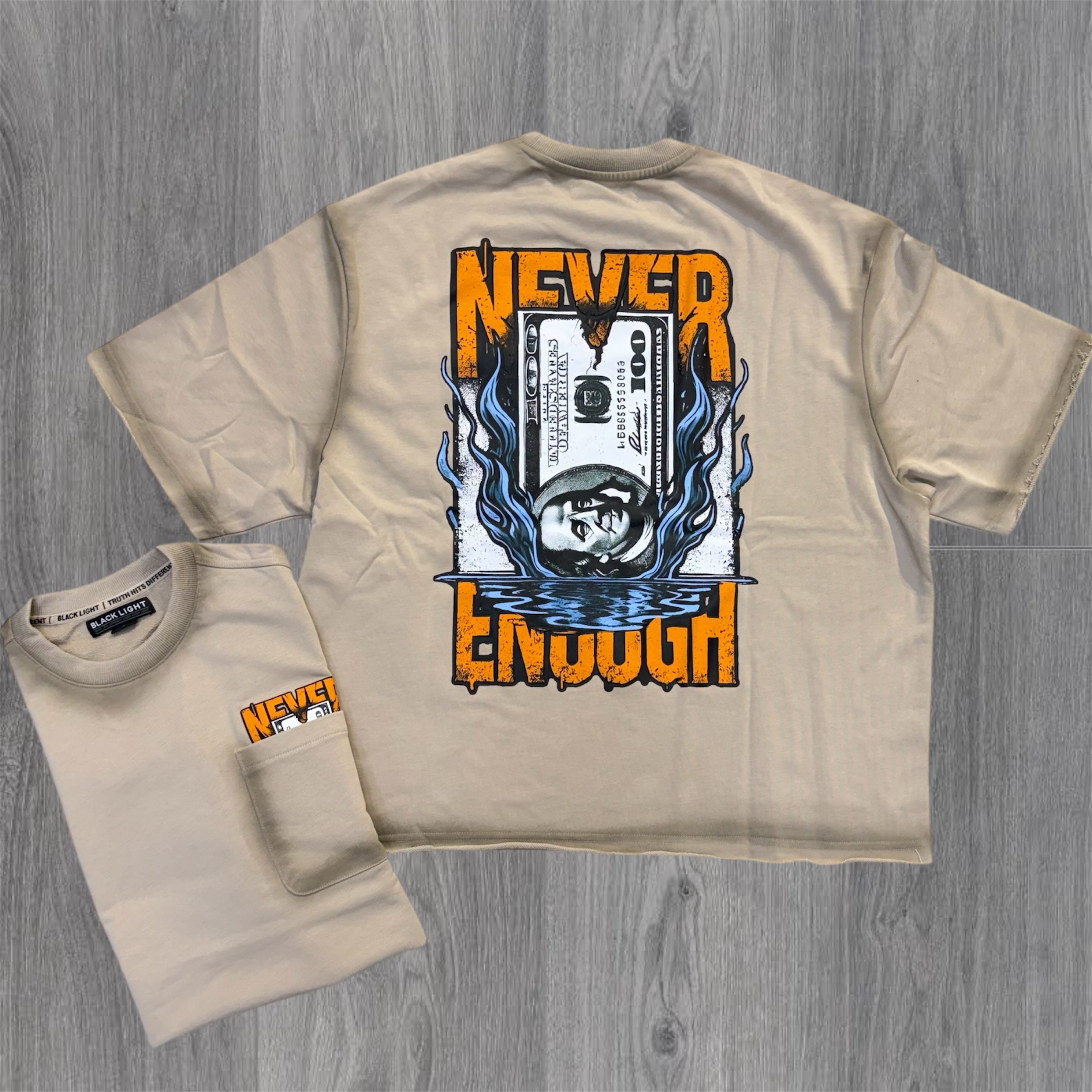 Black Light - Never Enough Tee - Tan - 25656