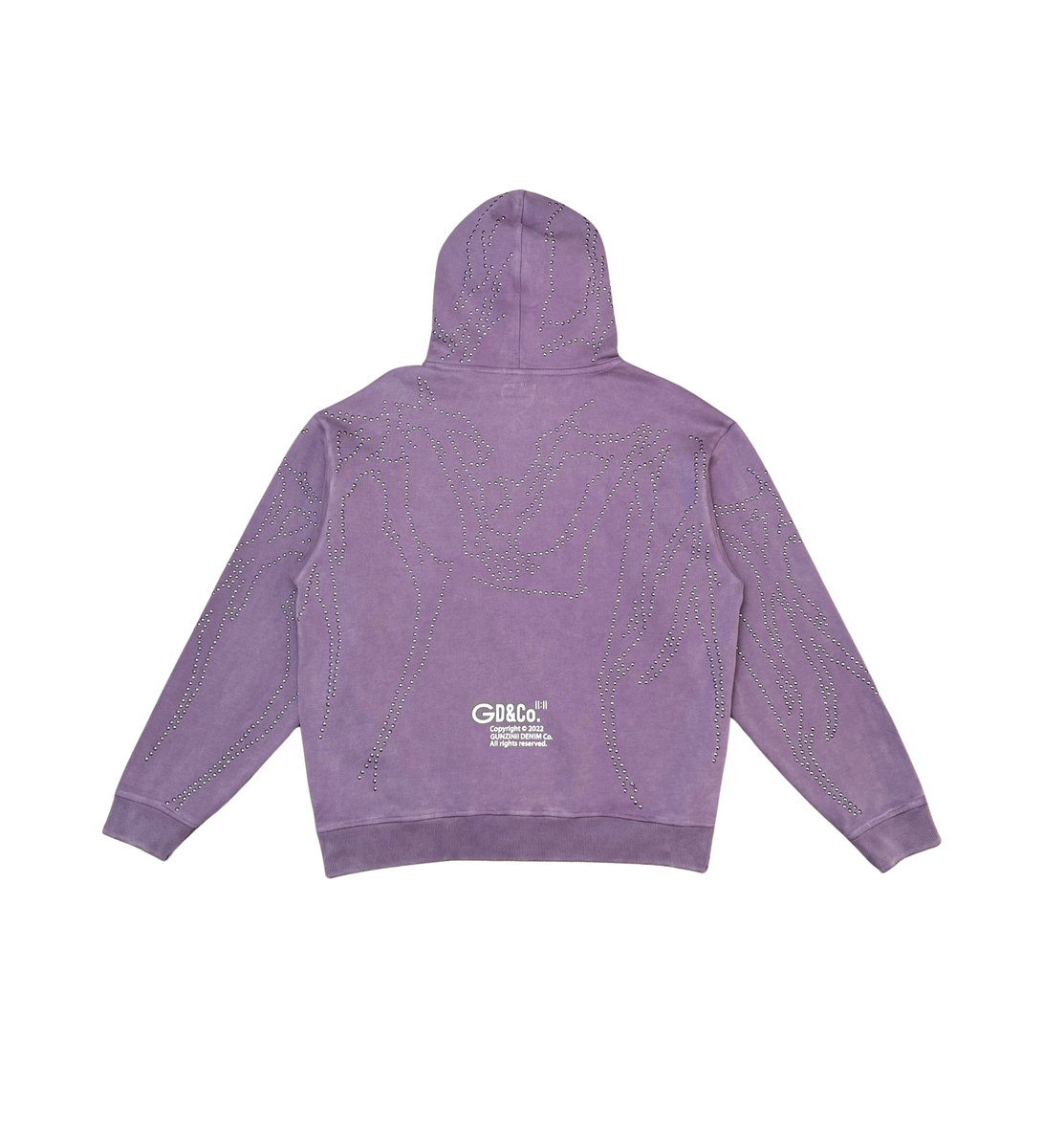 Gunzinii - Studded Hoodie - Purple - GZ525