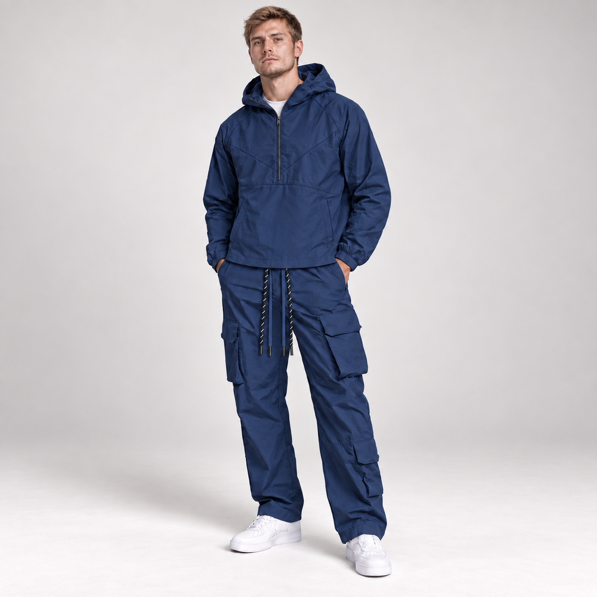 Baruda - windbreaker Anorak Set - Navy  - 802