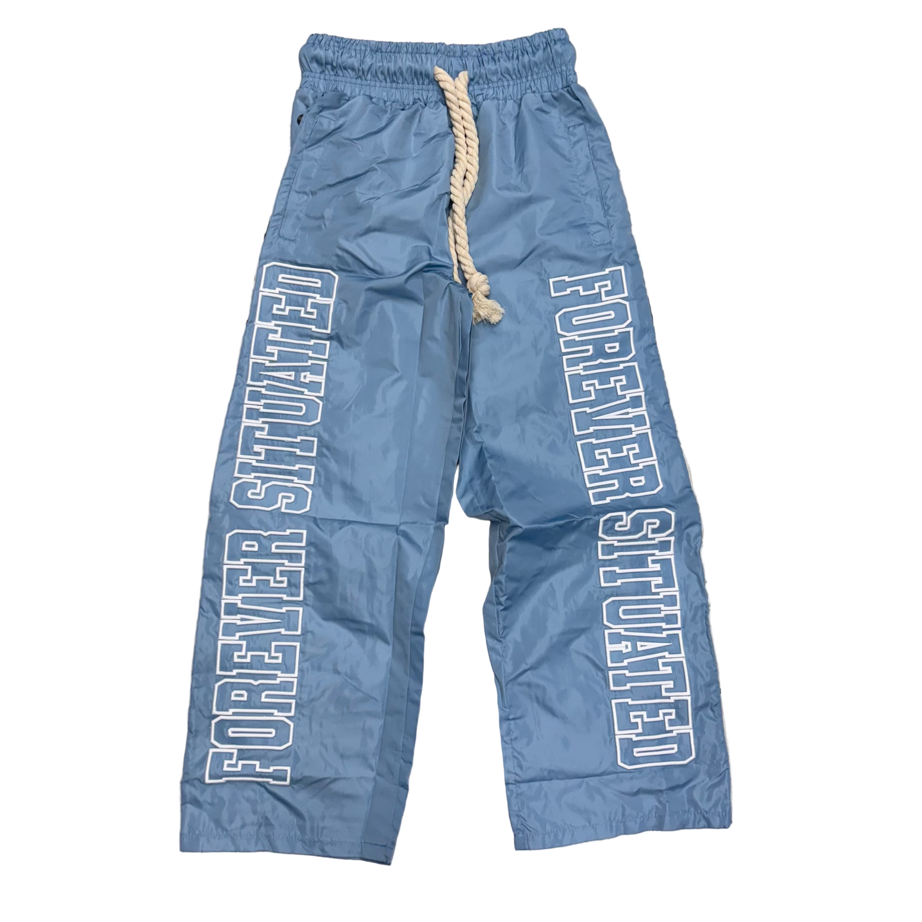 SITUATED - Forever Flare Nylon Pants - LT.Blue