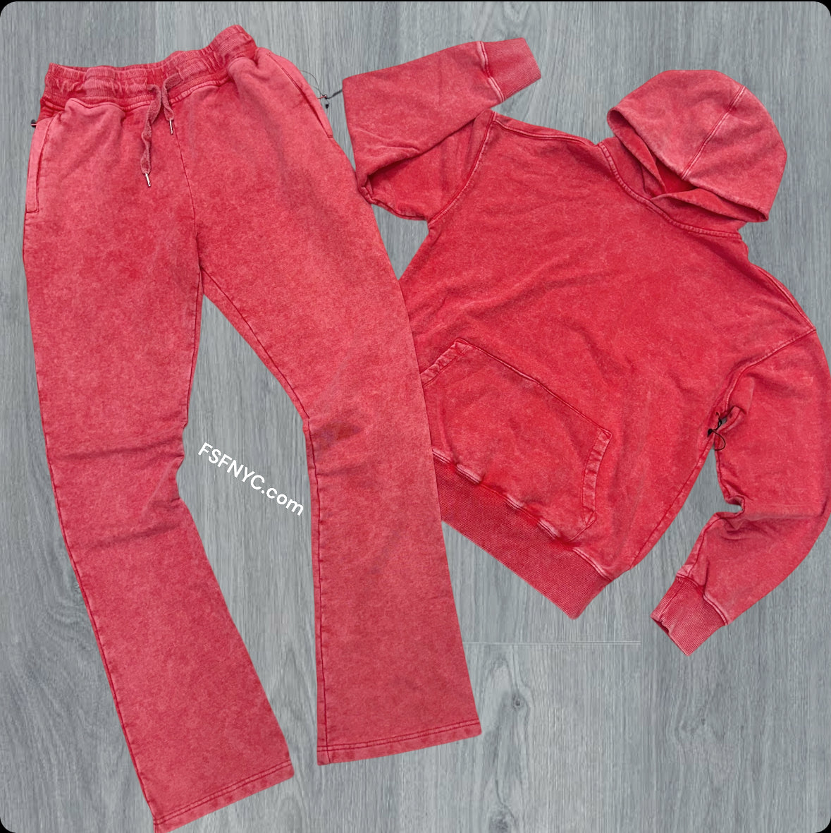 ARM Stacked ACID Heavy Weight SweatSuit Acid Red