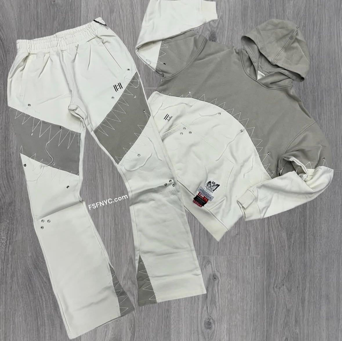 Gunzinii Stacked sweatsuit Natural GZ342 343