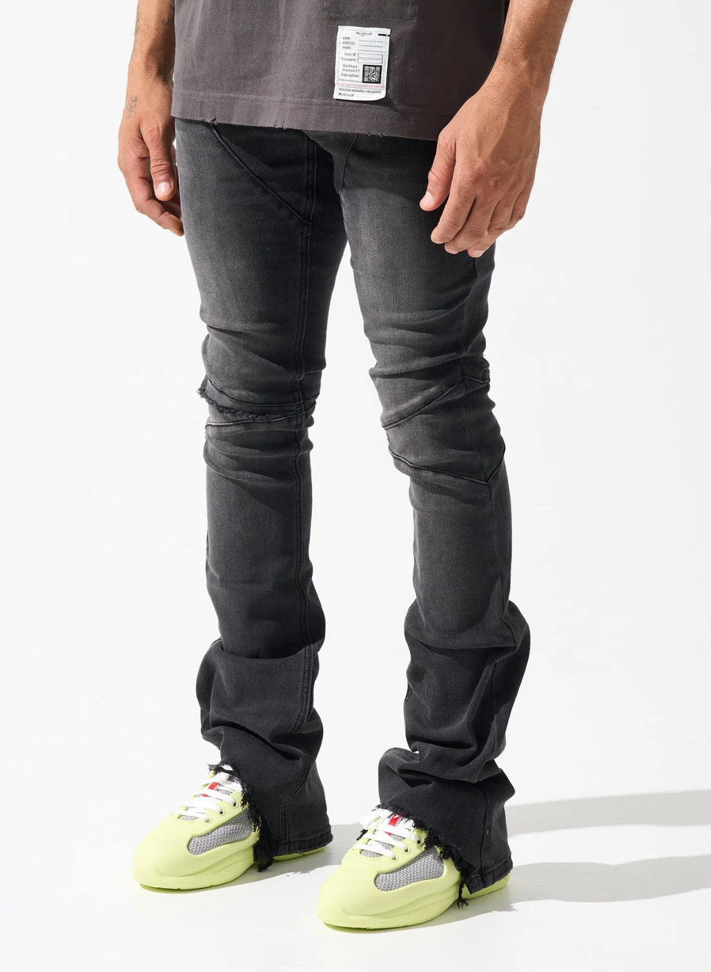 Serenede Stacked Nickle Denim w.Black