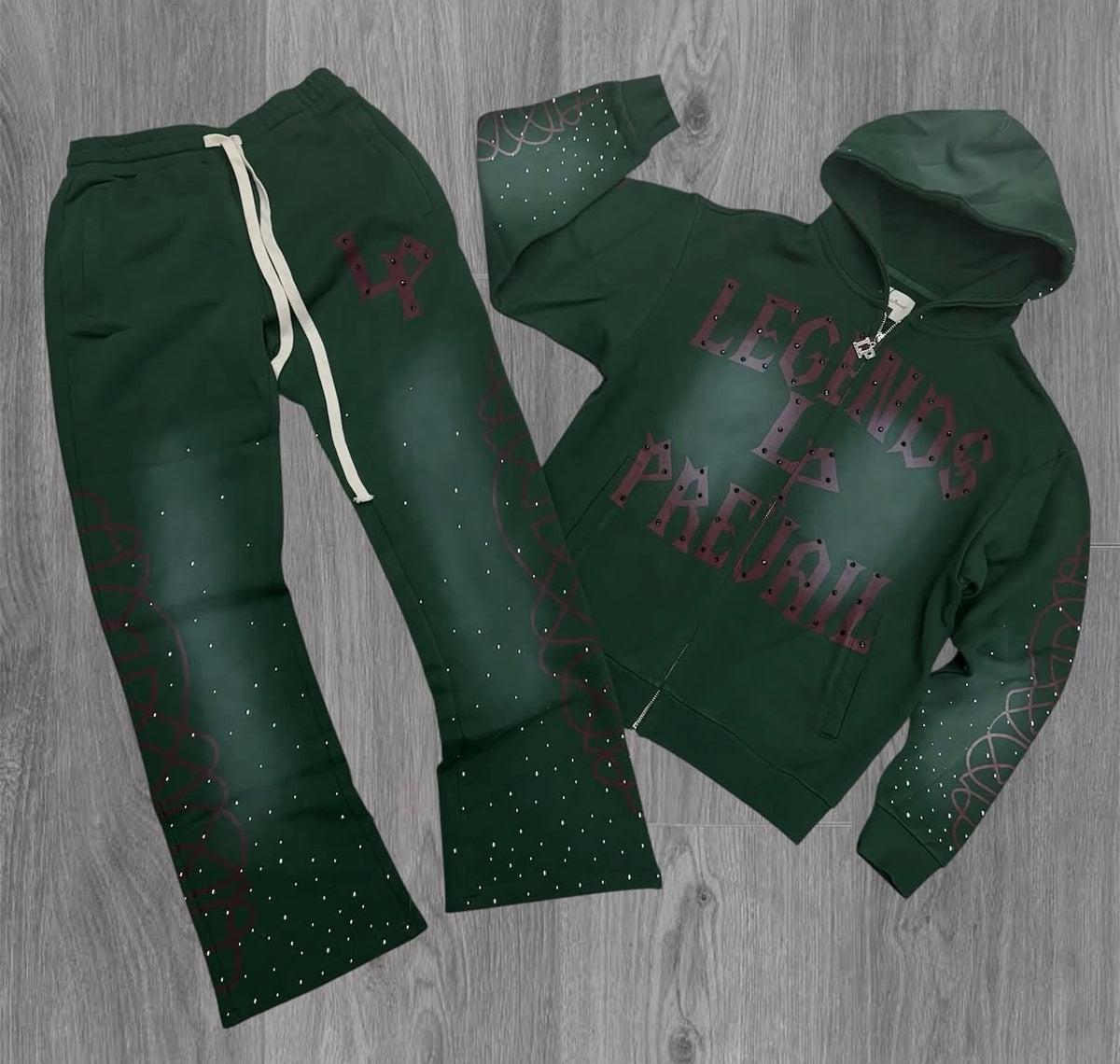 Prevail - LP SweatSuit - Green Red