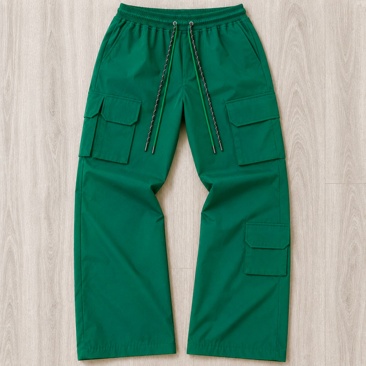 Baruda - Flare Nylon Cargo Pants - H.Green - 404FS