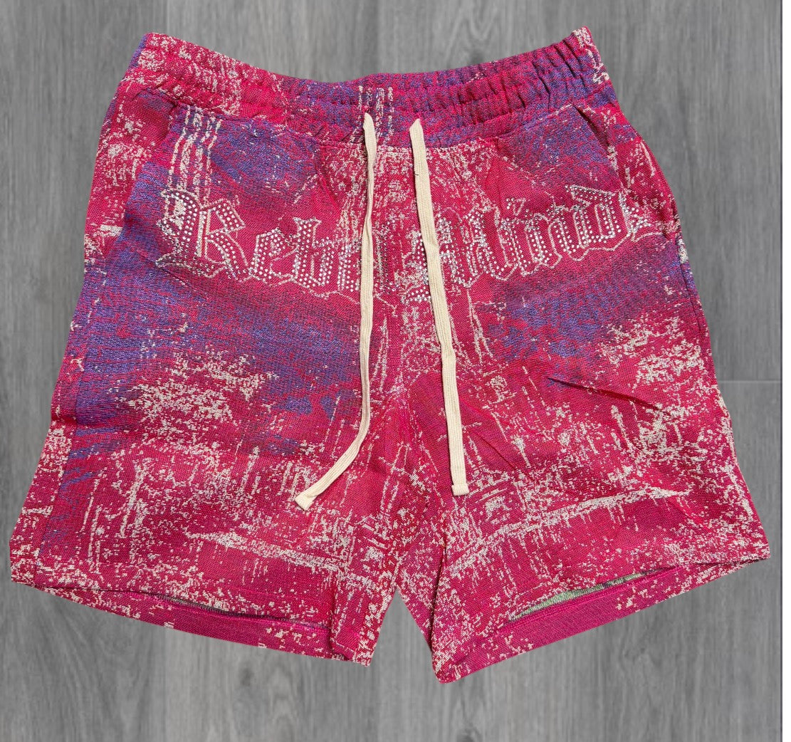 Rebel - Stand Alone Tapestry Shorts - H.Pink - 12902