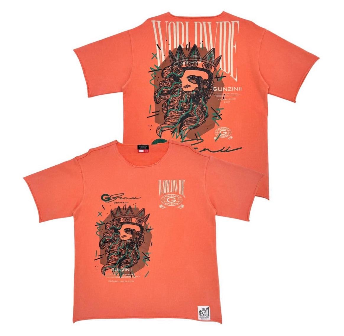 Gunzinii Premuim CutOff Top Orange GZ692