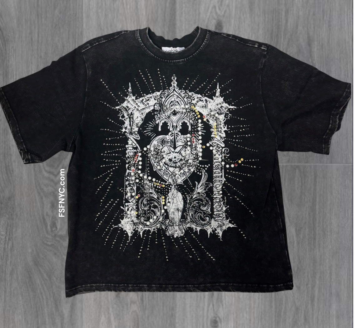 Rise - Mori Studded T-shirt - Black - S453