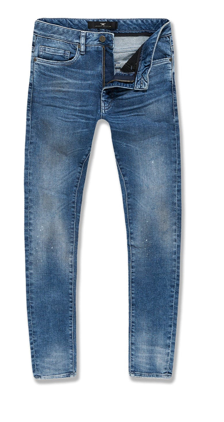 JC Random Cloud premium wash slim jeans Blue Steel js1189