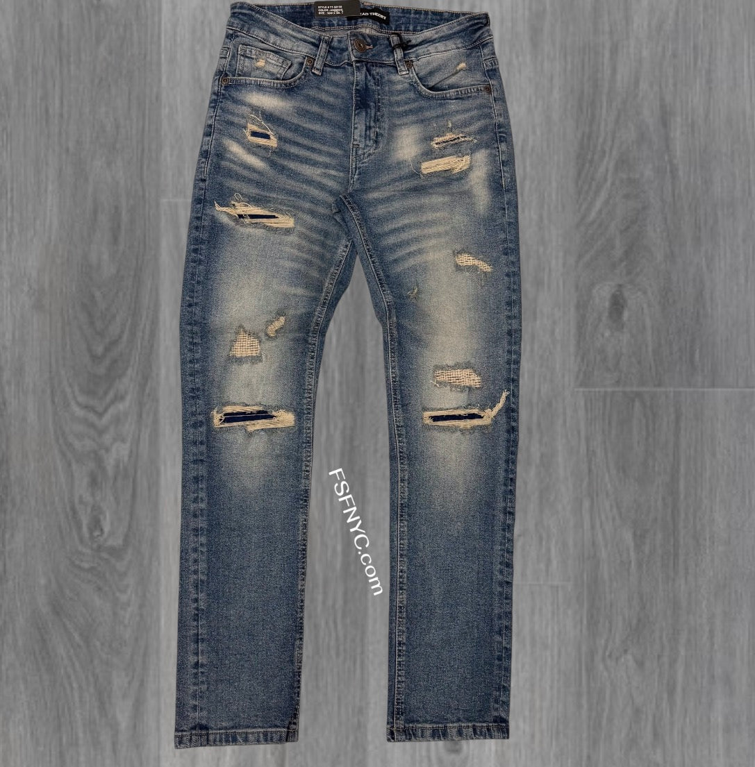 Threads - Slim Fit Distress Denim - Antique - 50130