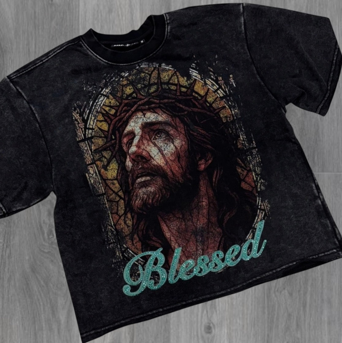 Rebel - Blessed T-shirt - Black - 143