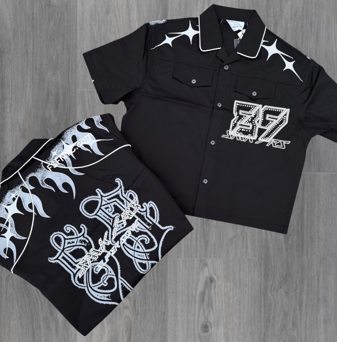 Rise - SUSO Button Down Shirt - Black - 490