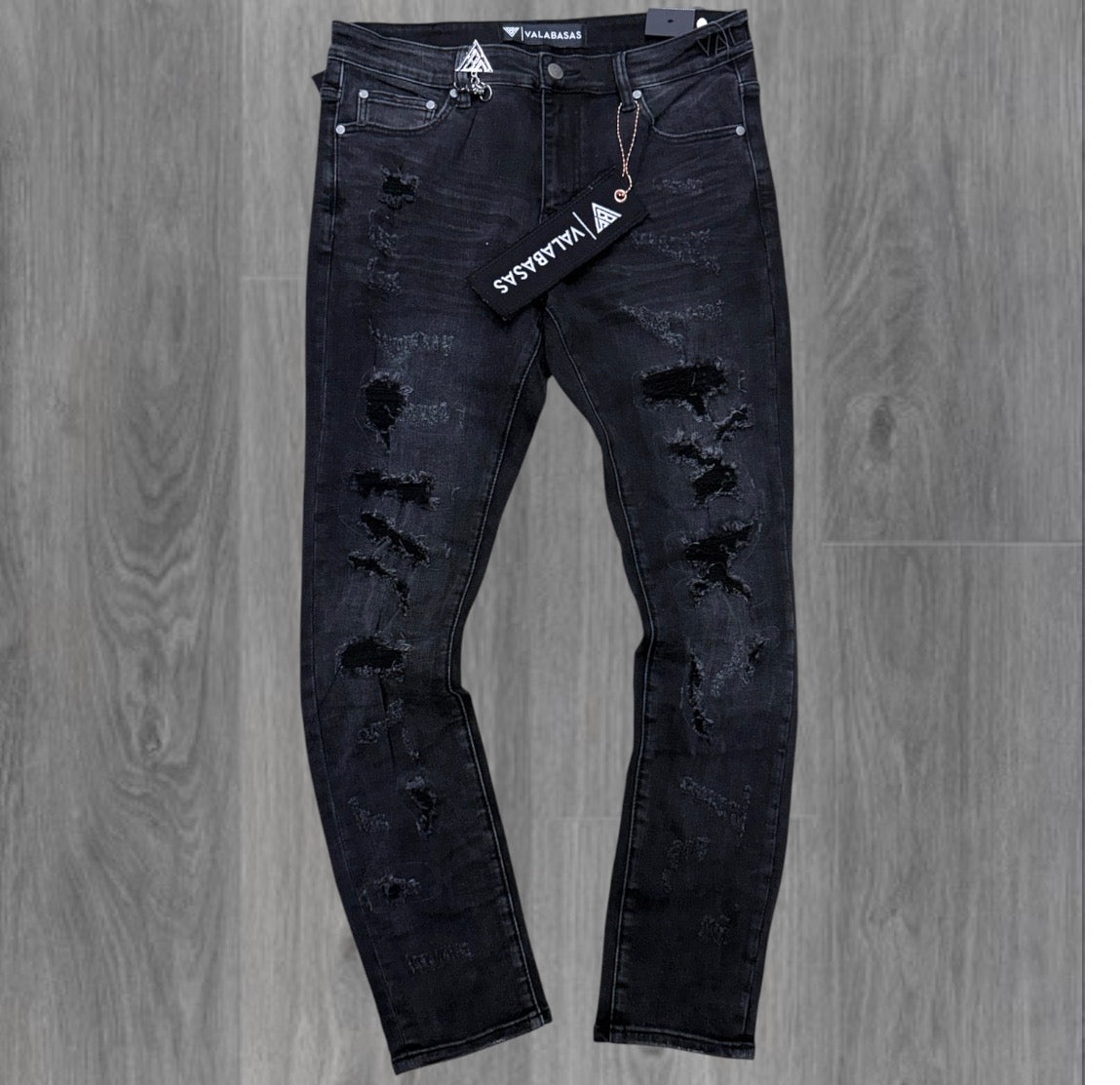 Valabasas - Slim Fit Edge Denim - Wash Black - 1046