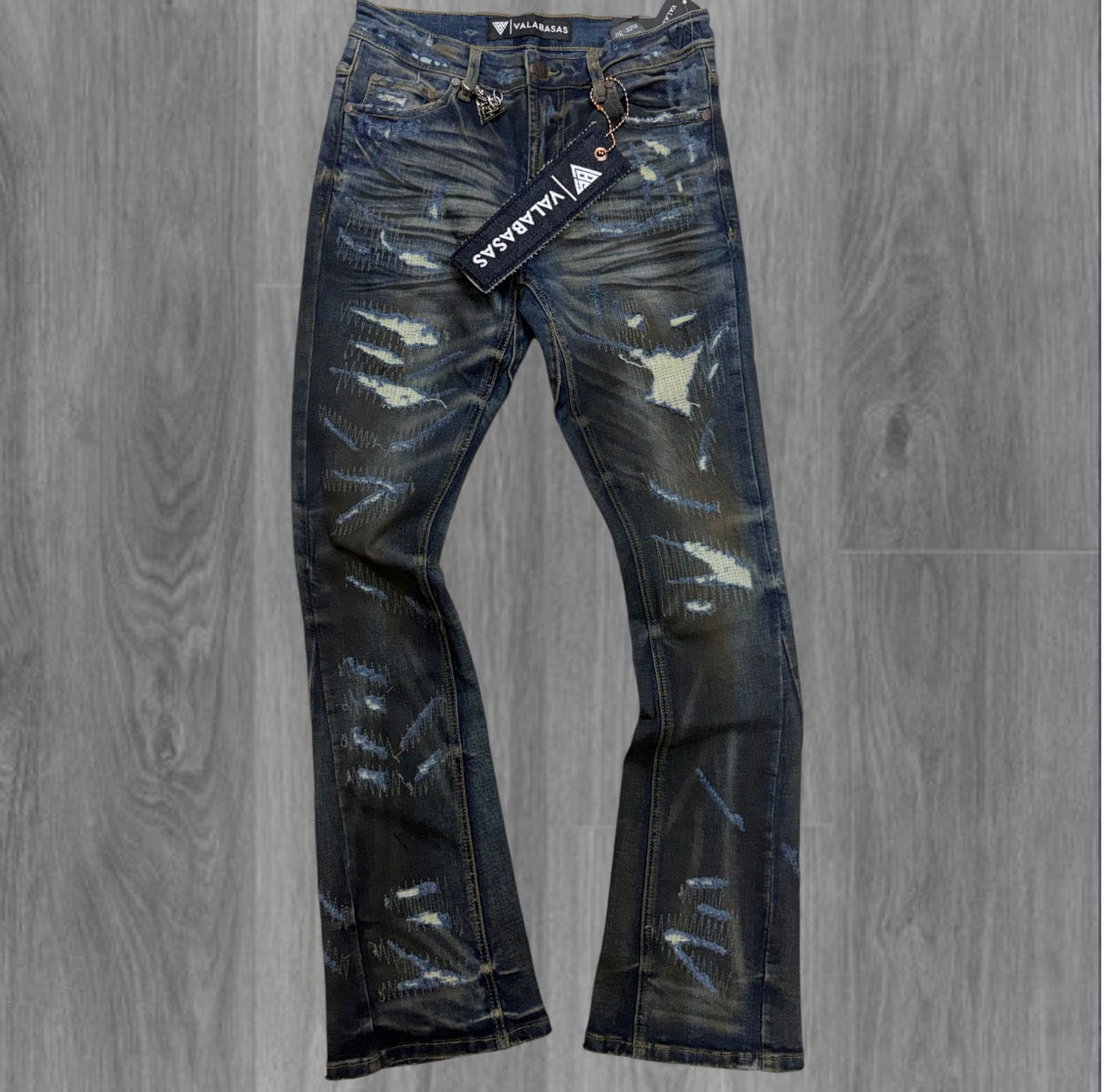Valabasas- Fugitive Stacked Denim - Dirty Blue - 1107