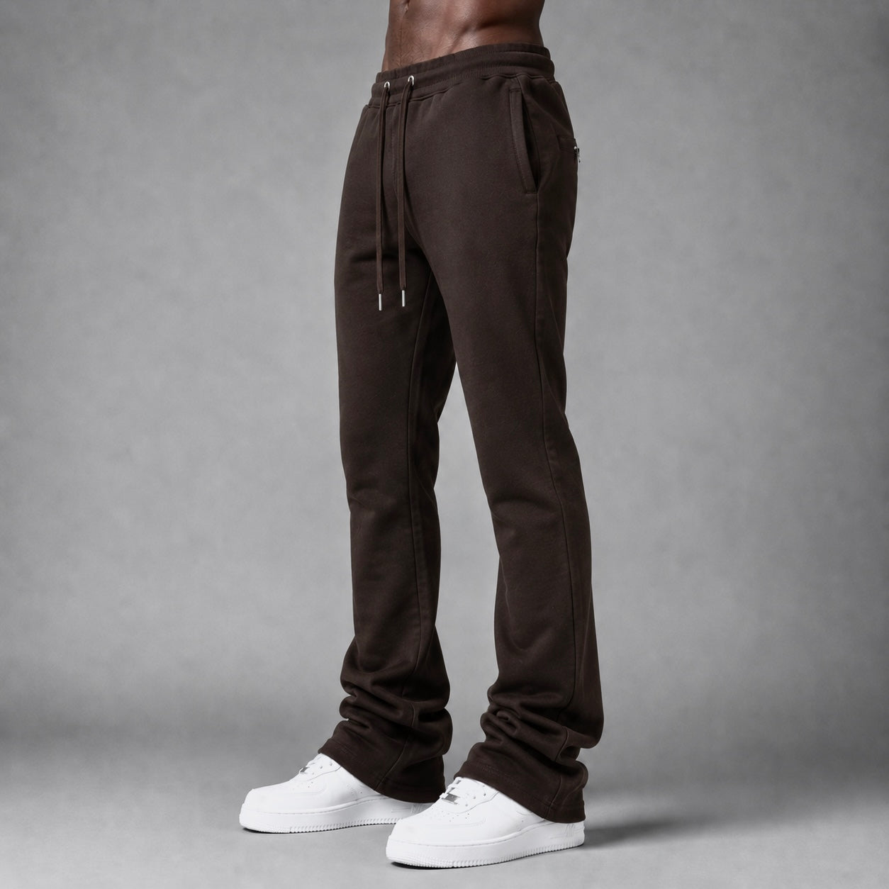 Armor - Stacked Sweat Pants - Dark Brown - M5690