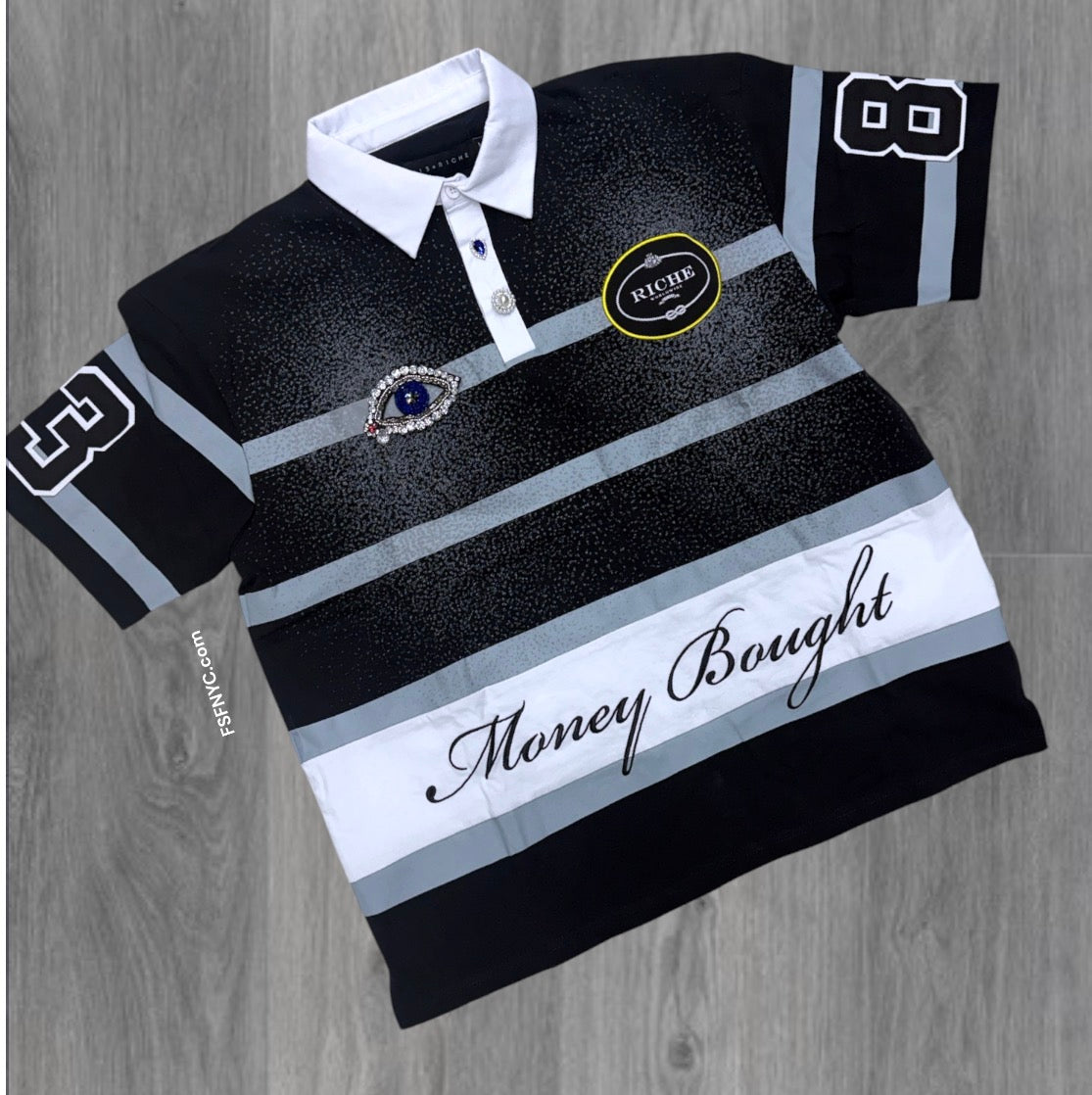 VR - Rugby Polo - Black - 2028