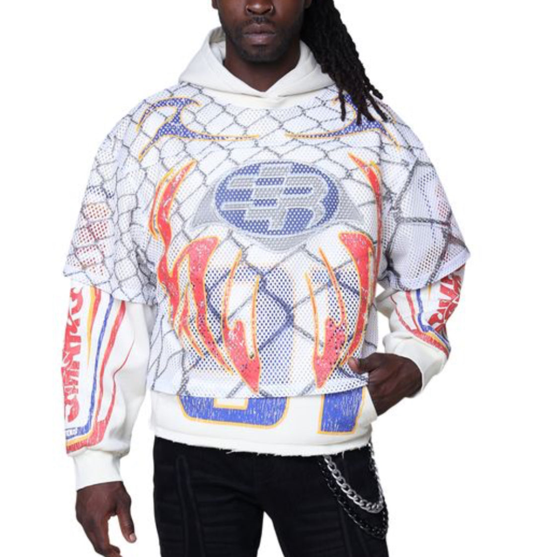 Rise - Field 2 Layer Hoodie - Ecru - 25559