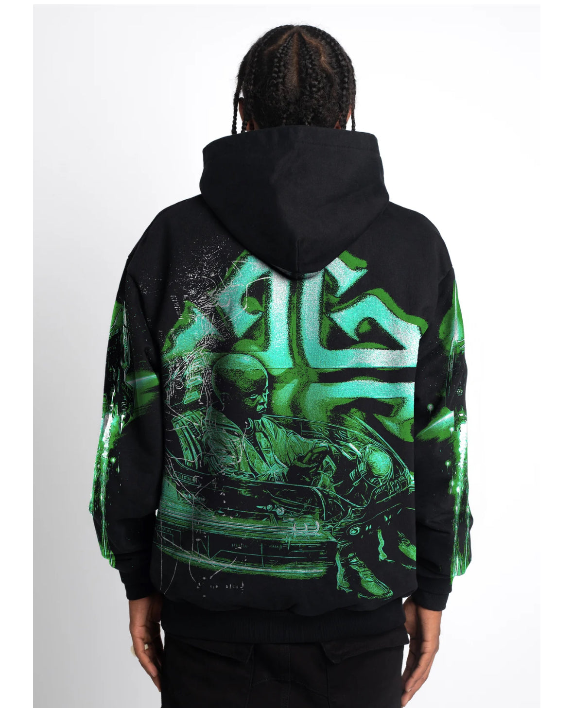 Guapi OverSize Slime Hoodie Black