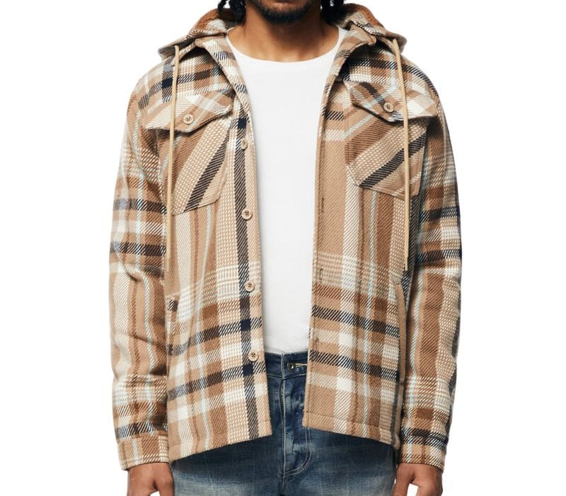 Rise plaid Flannel Shacket Toffe 23686