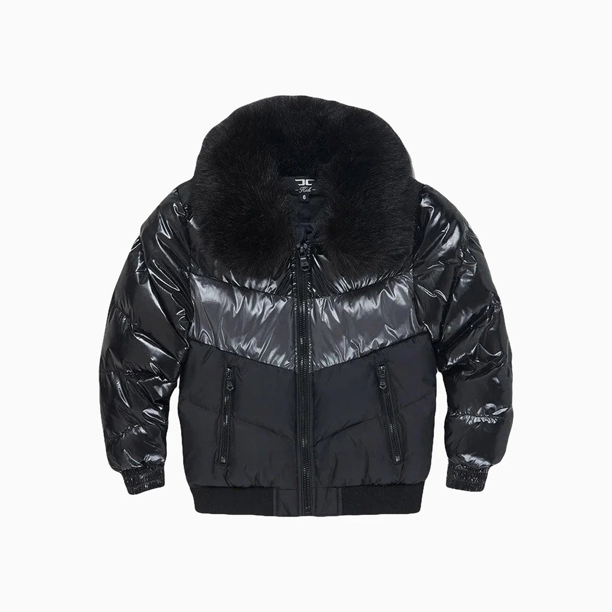 JC shiny Puffer jacket  TRIBLE BLACK 91587