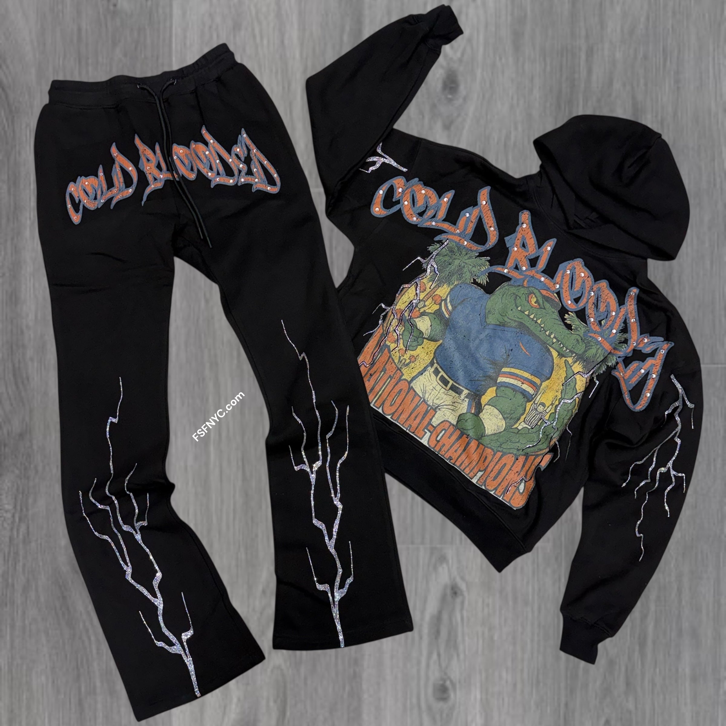 Roku - Stacked Sweat Suit - Black - 1792