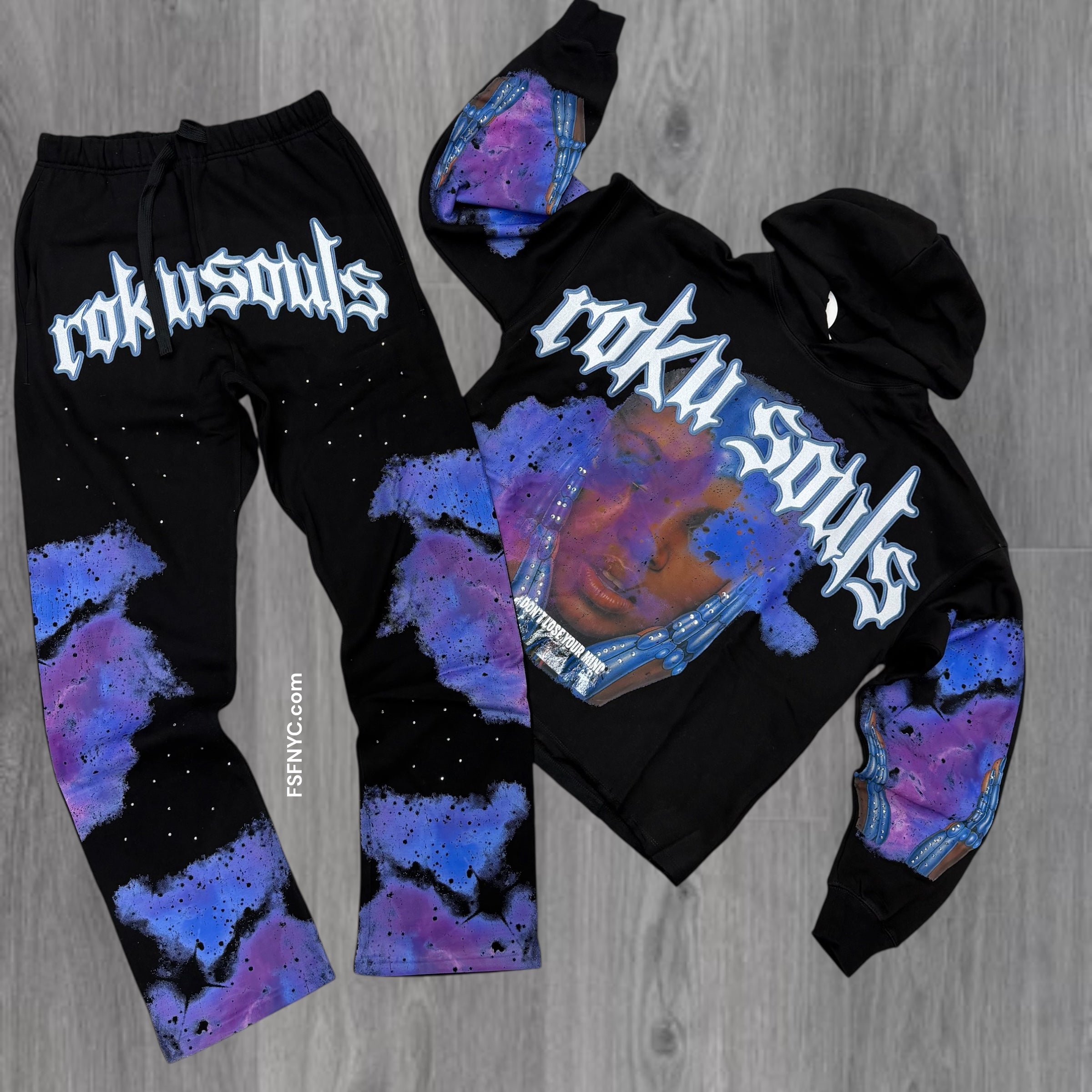 Roku - soul Sweat suit - Black - 1802