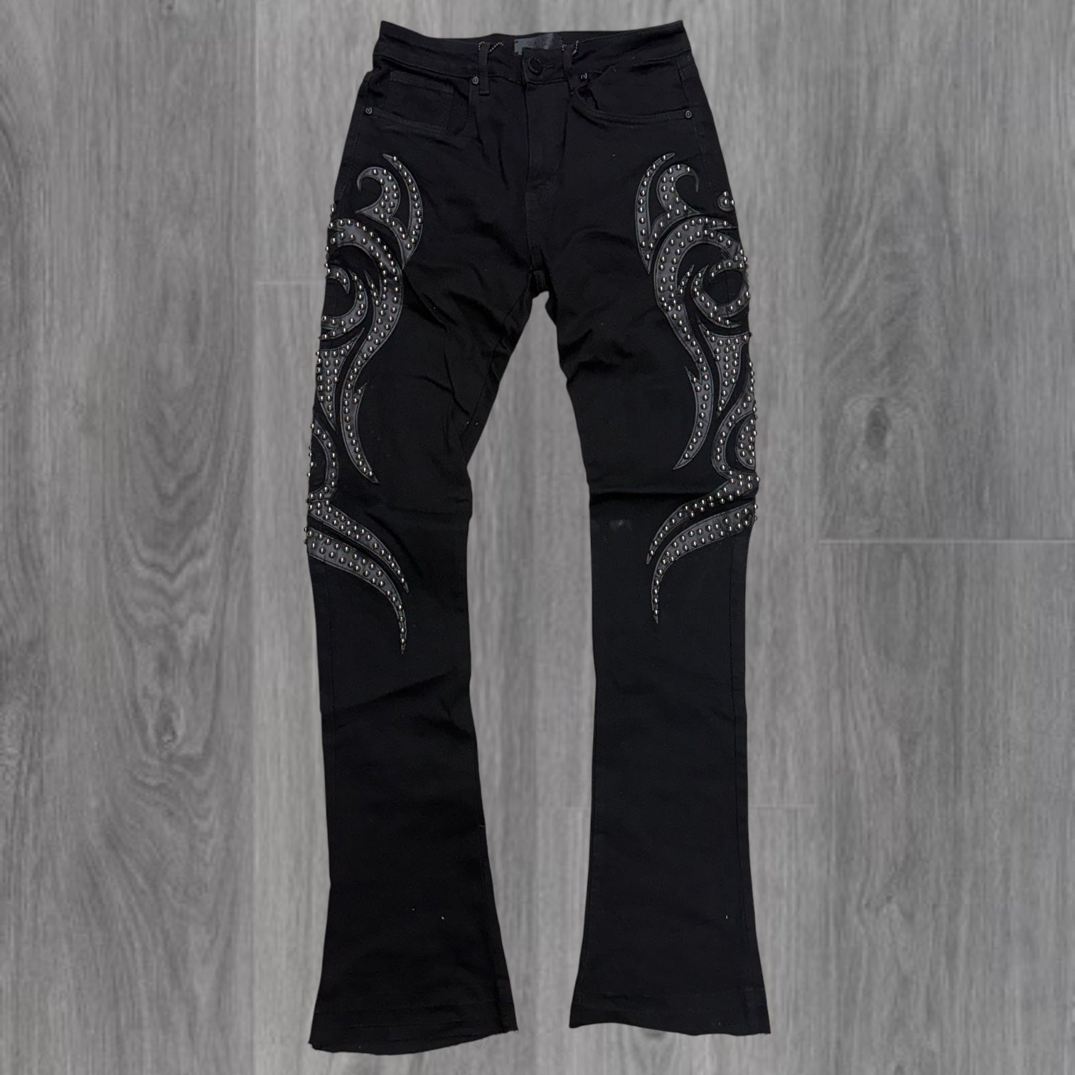 W - The Dunia Stacked Denim - J.Black/Grey - M8505D