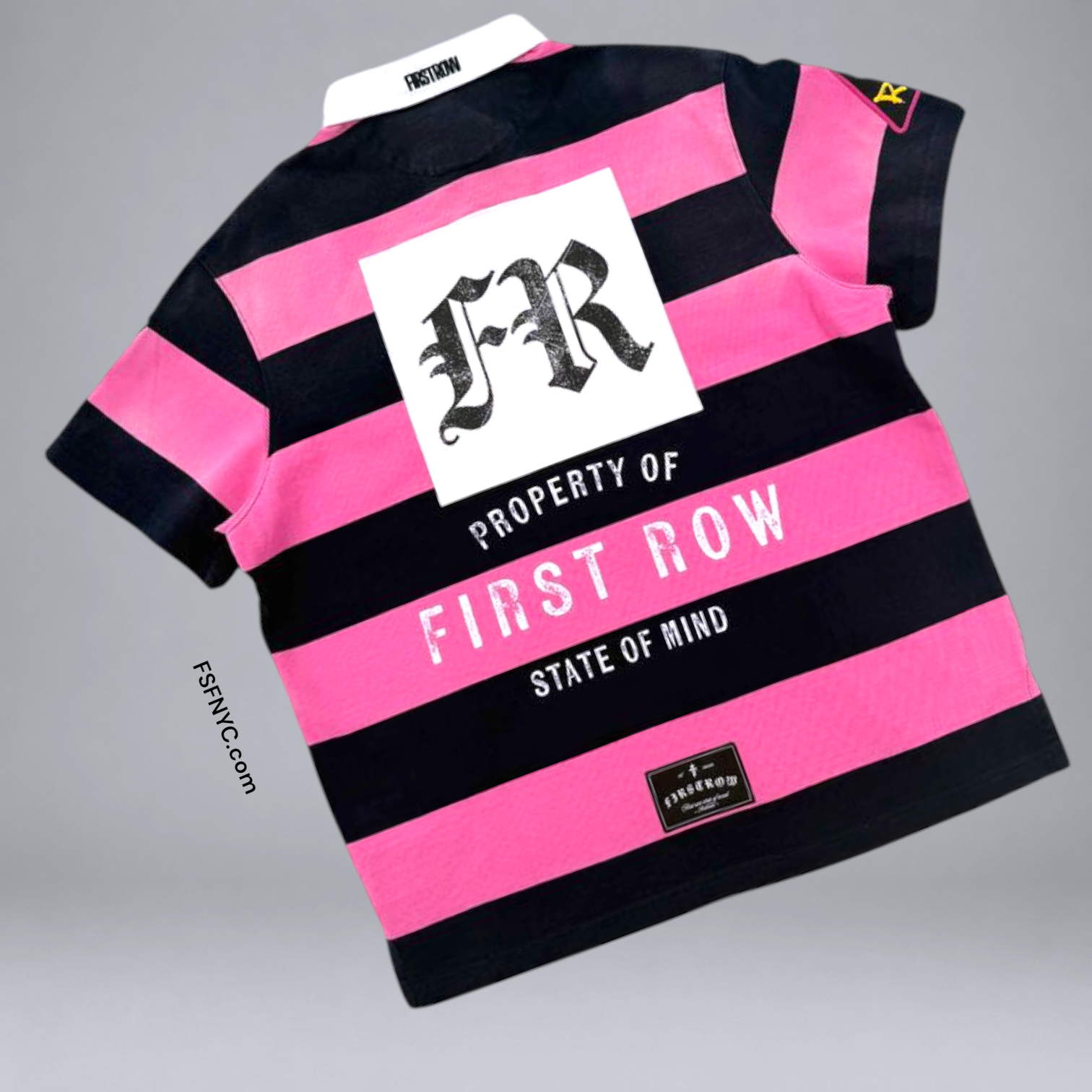 FR - Heritage Polo Shirt - Black Pink - 1008