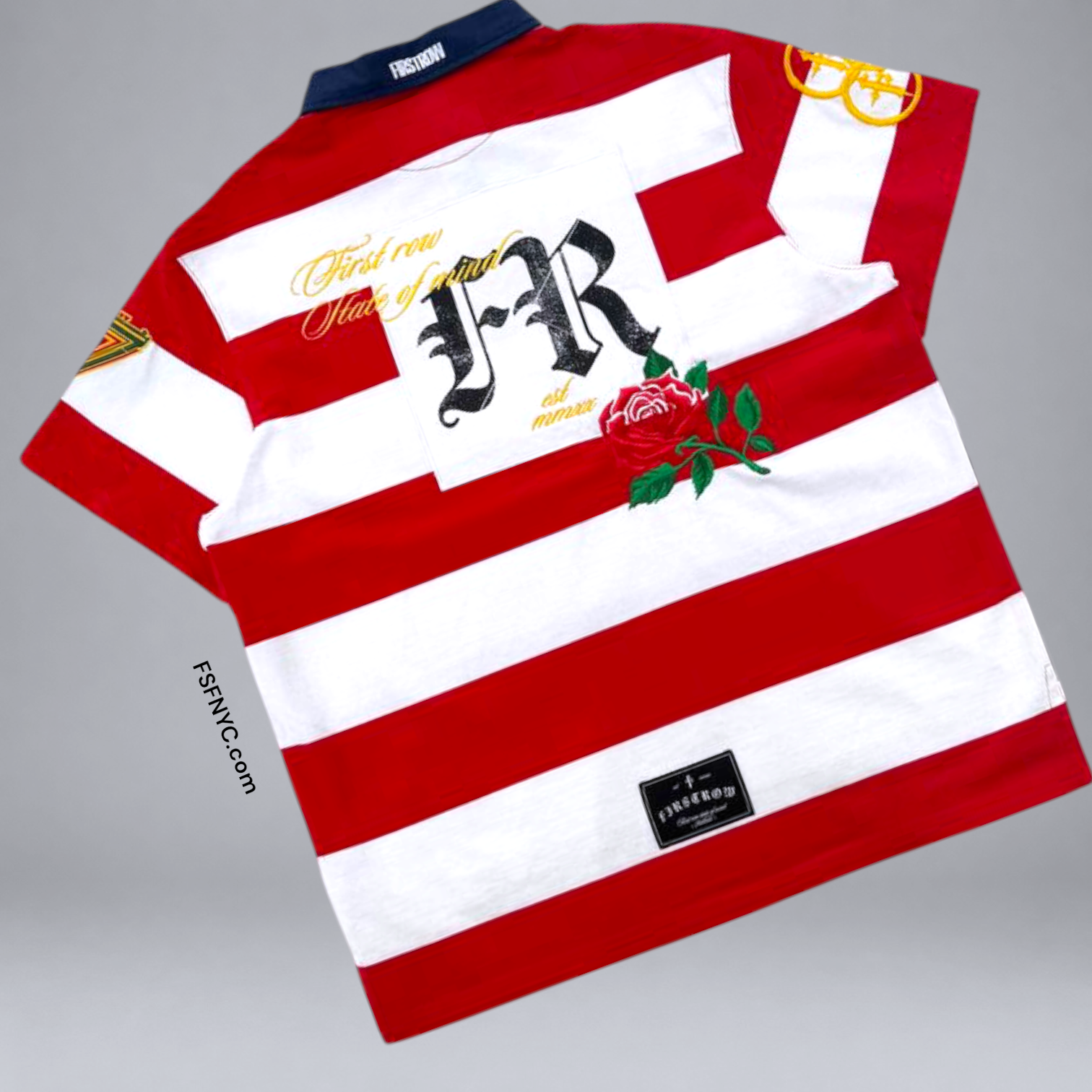 FR - Heritage Polo Shirt - Red White - 1010