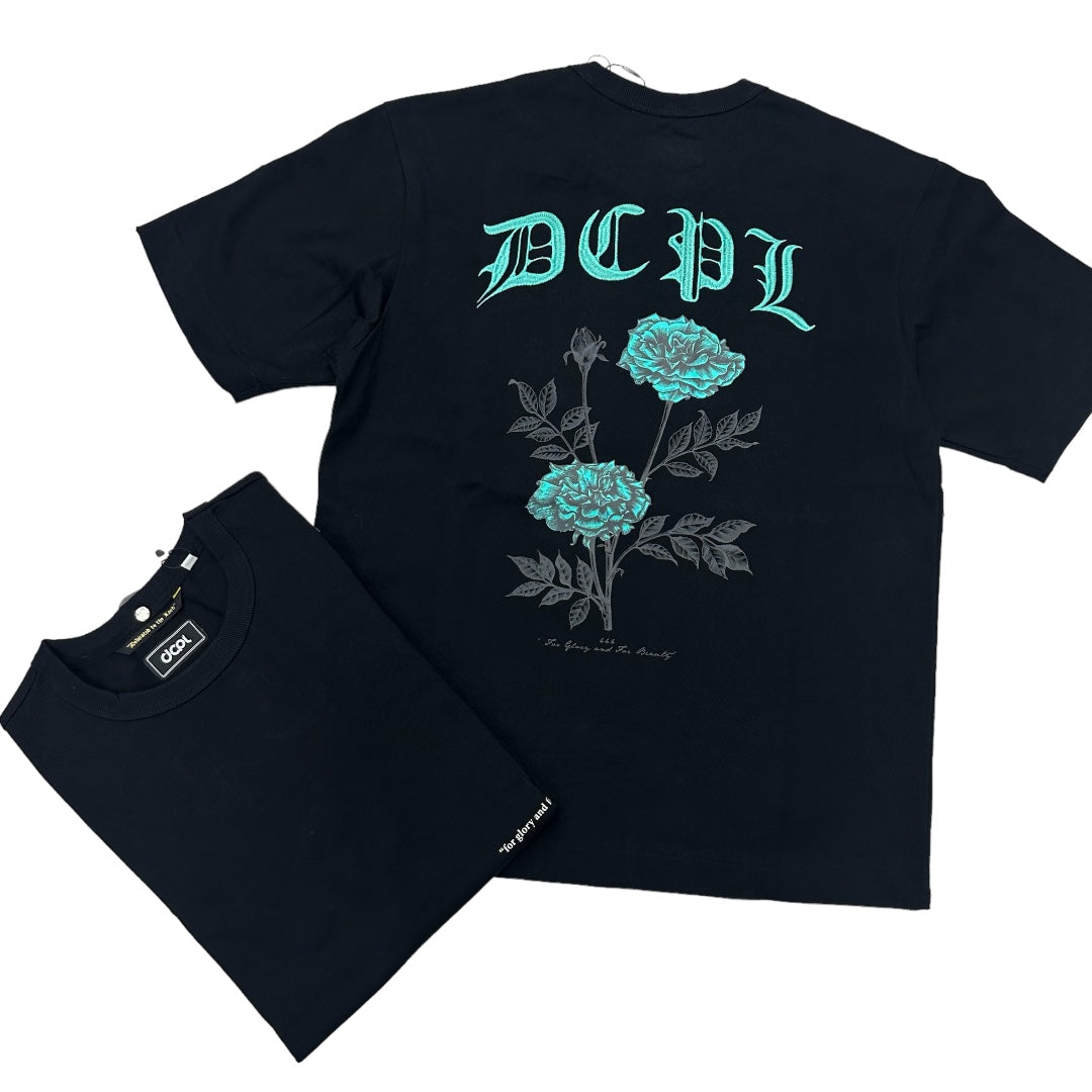 DCPL  Rose T-shirt Black  4005