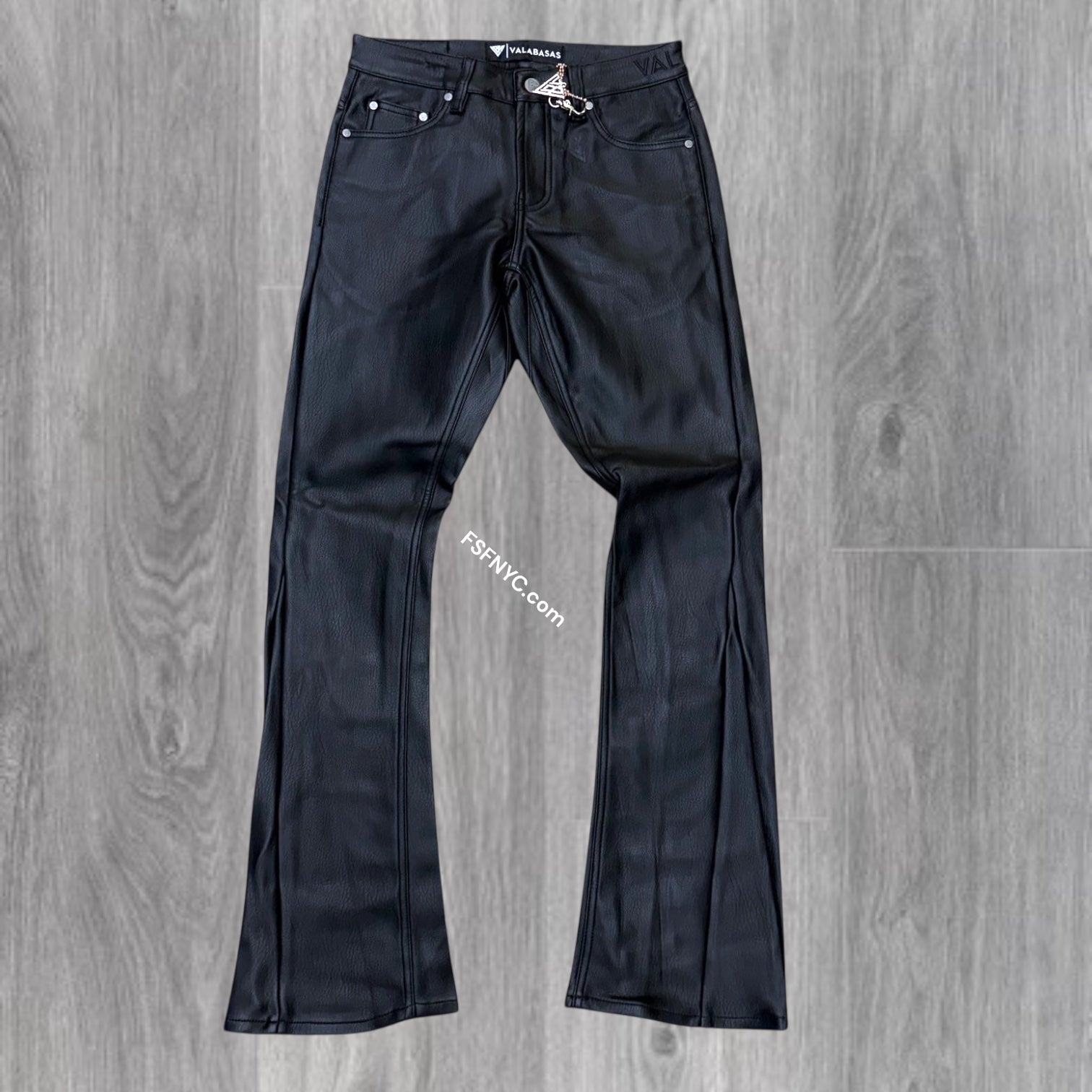 Valabasas - Ducati leather Stacked Denim - Jet Black - 1036 zi