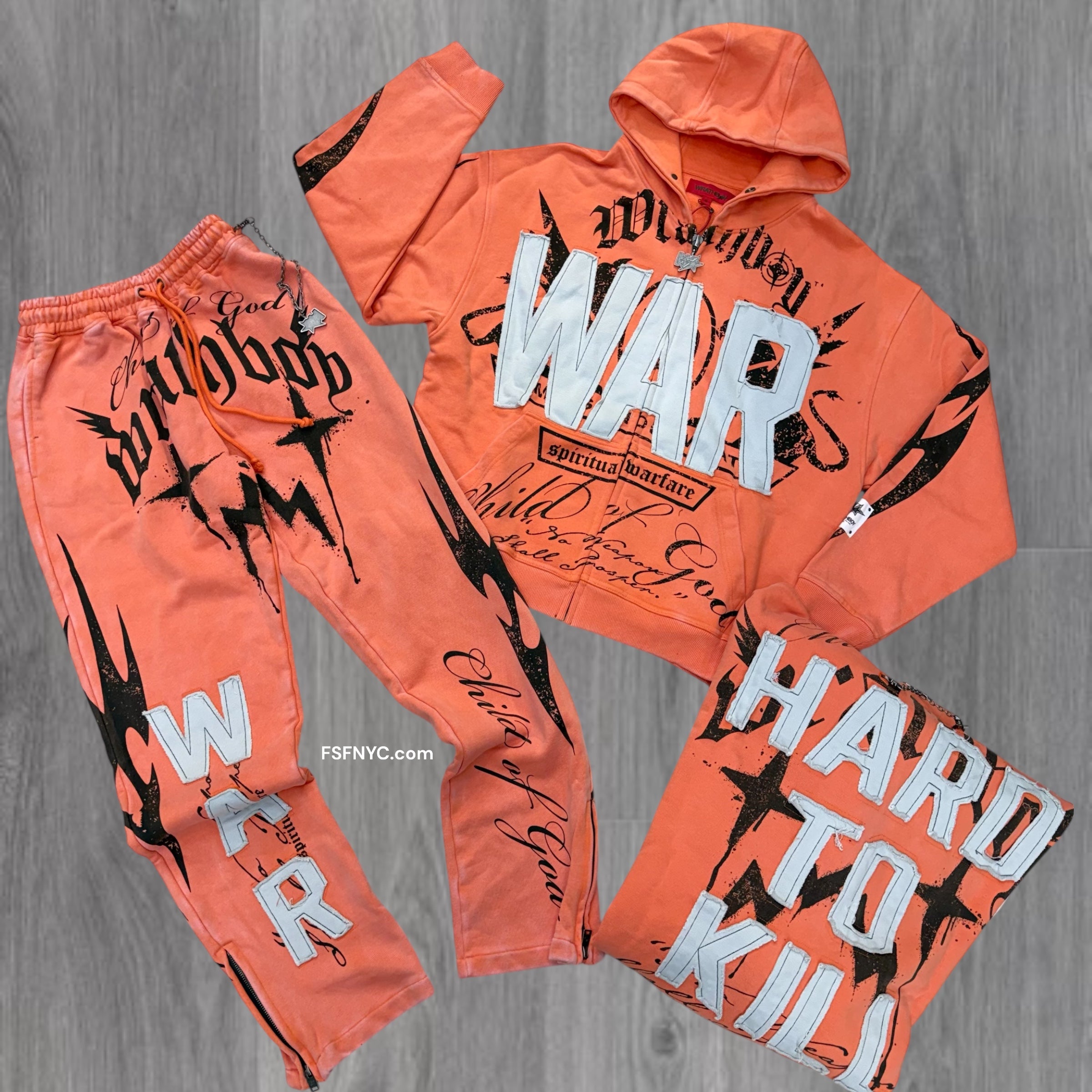WRATH - WAR Sweatsuit - Pale Orange - 135 136